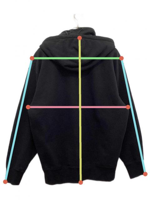 Supreme ジップパーカー カナダ製 ブラック L フーディ ヴィンテージ 中古・古着通販】SUPREME (シュプリーム) ジップパーカー ブラック
