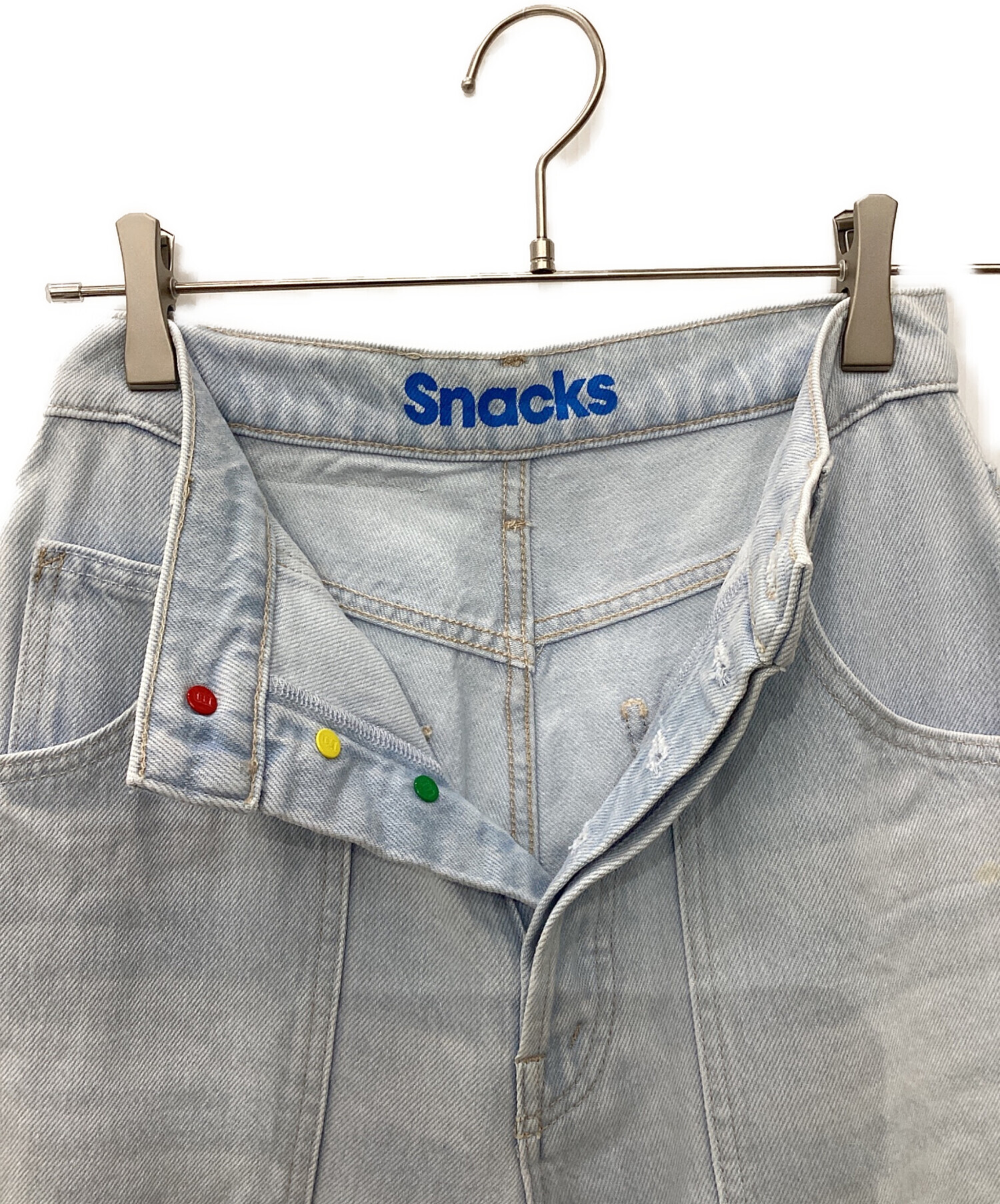 中古・古着通販】SNACKS (スナックス) デニムパンツ ブルー サイズ