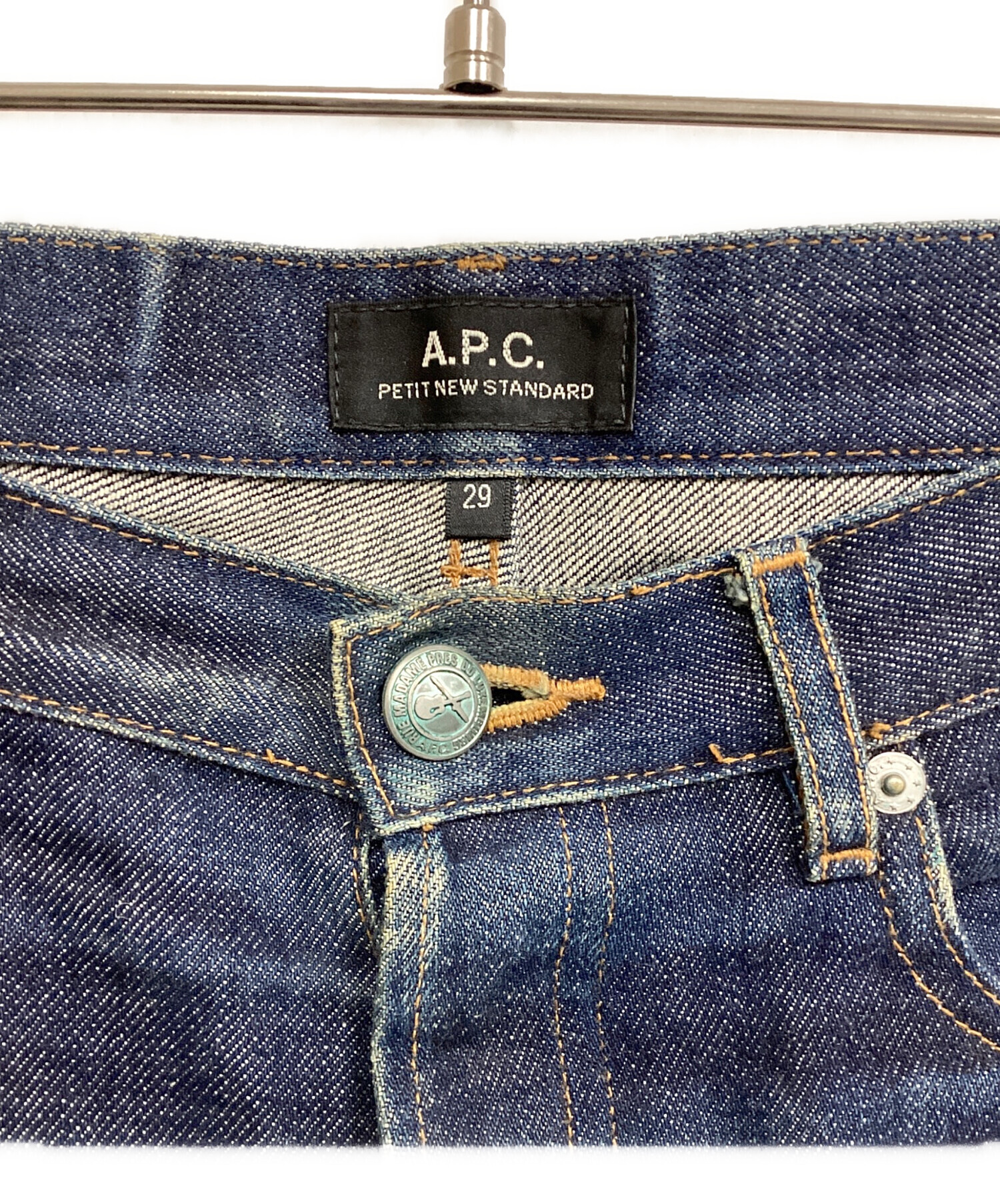 【希少サイズ】A.P.C. ストレートデニム 中古・古着通販】A.P.C. (アーペーセー) デニムパンツ ブルー サイズ