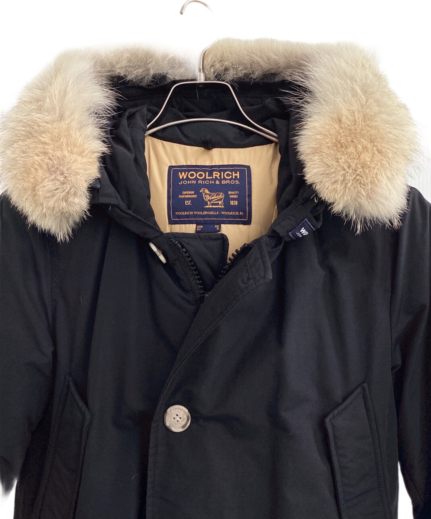 中古・古着通販】WOOLRICH (ウールリッチ) ダウンジャケット ブラック