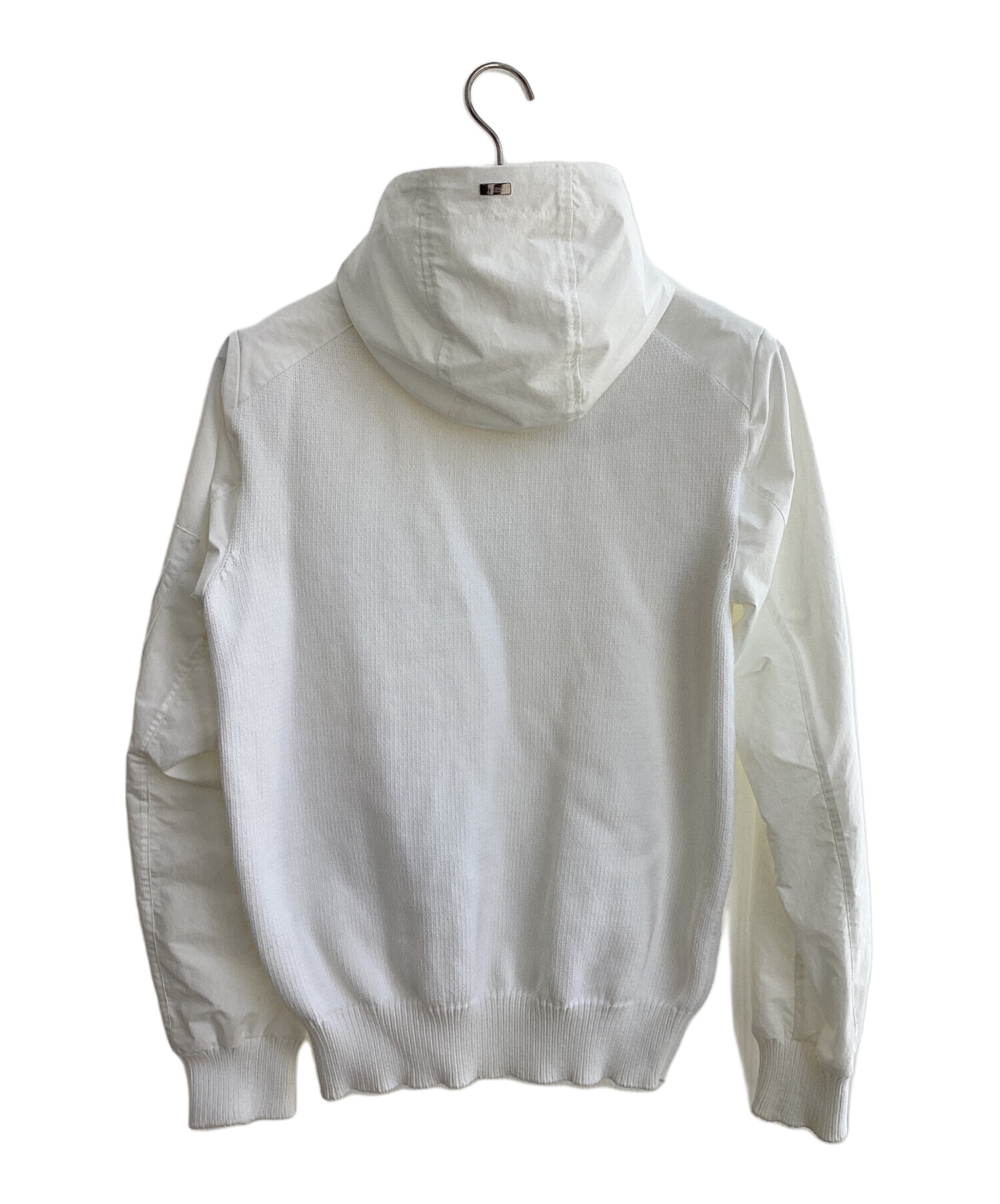 中古・古着通販】HERNO (ヘルノ) ハイブリッドジップフーディ ホワイト