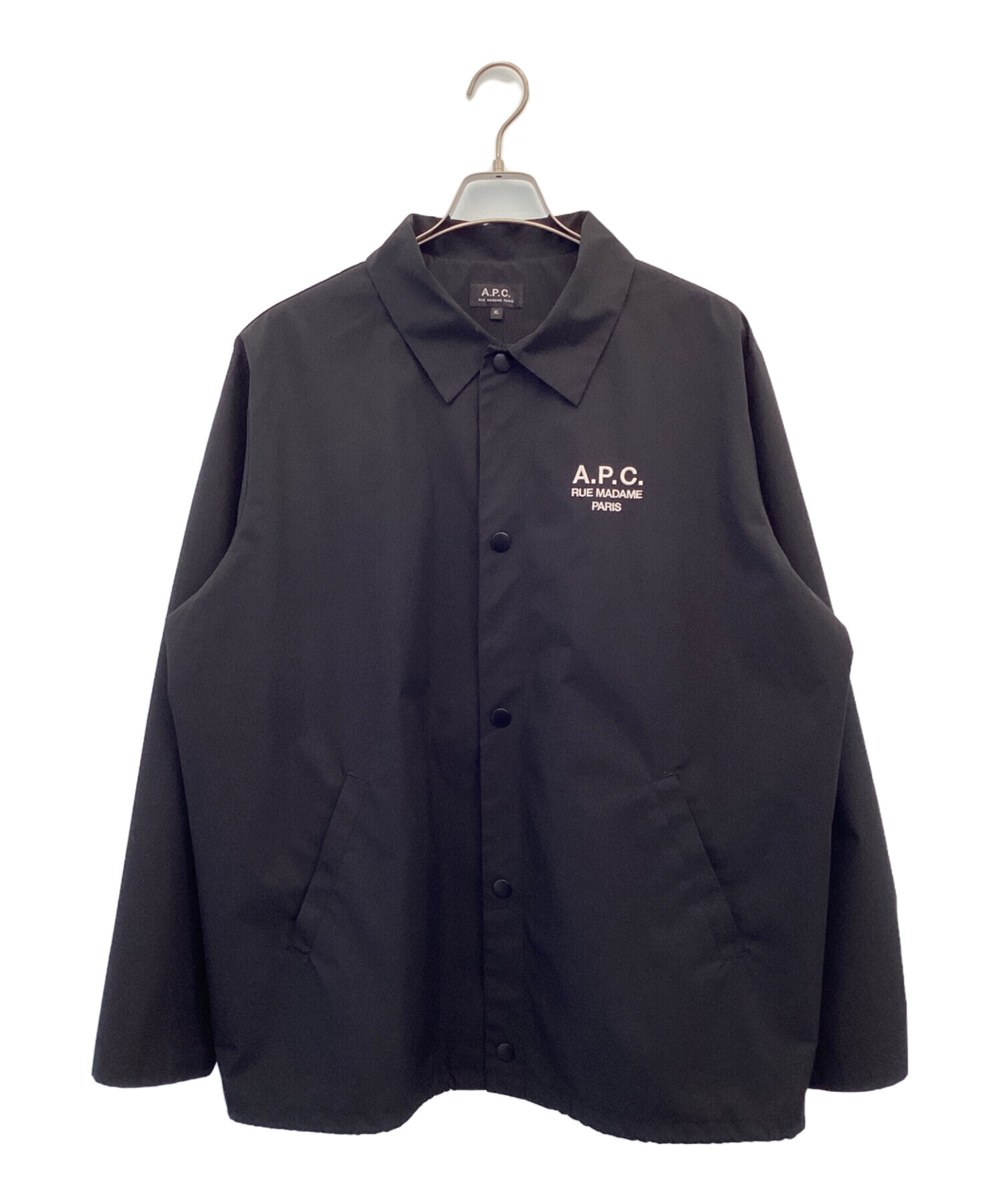A.P.C. コーチジャケット 中古・古着通販】A.P.C. (アーペーセー) コーチジャケット ブラック