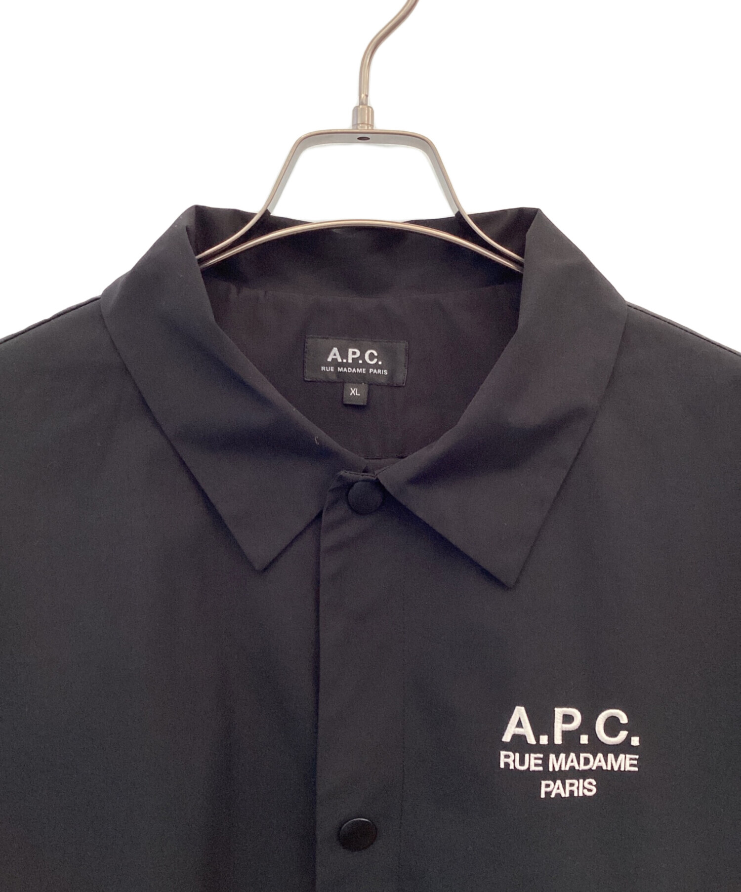 A.P.C. コーチジャケット 中古・古着通販】A.P.C. (アーペーセー) コーチジャケット ブラック