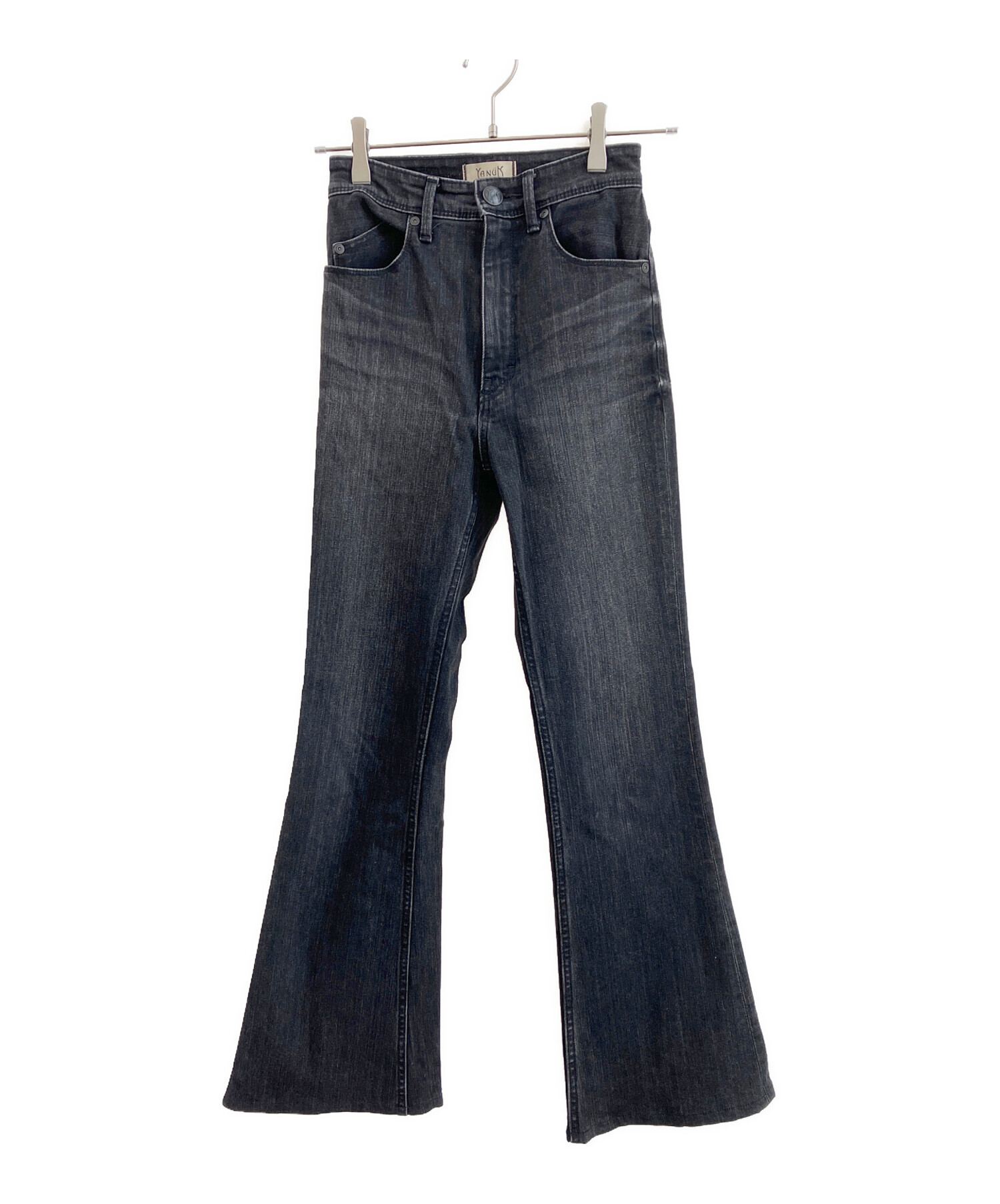 中古・古着通販】YANUK (ヤヌーク) デニムパンツ ブラック サイズ:22