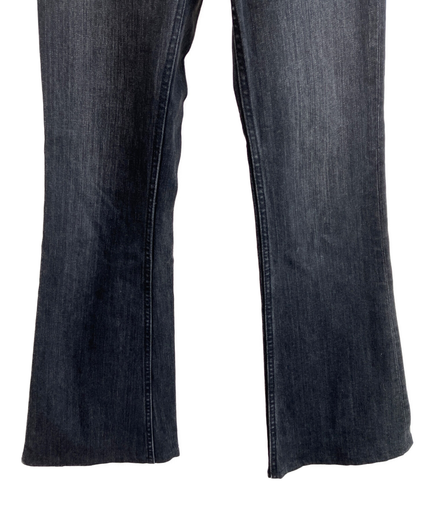 中古・古着通販】YANUK (ヤヌーク) デニムパンツ ブラック サイズ:22