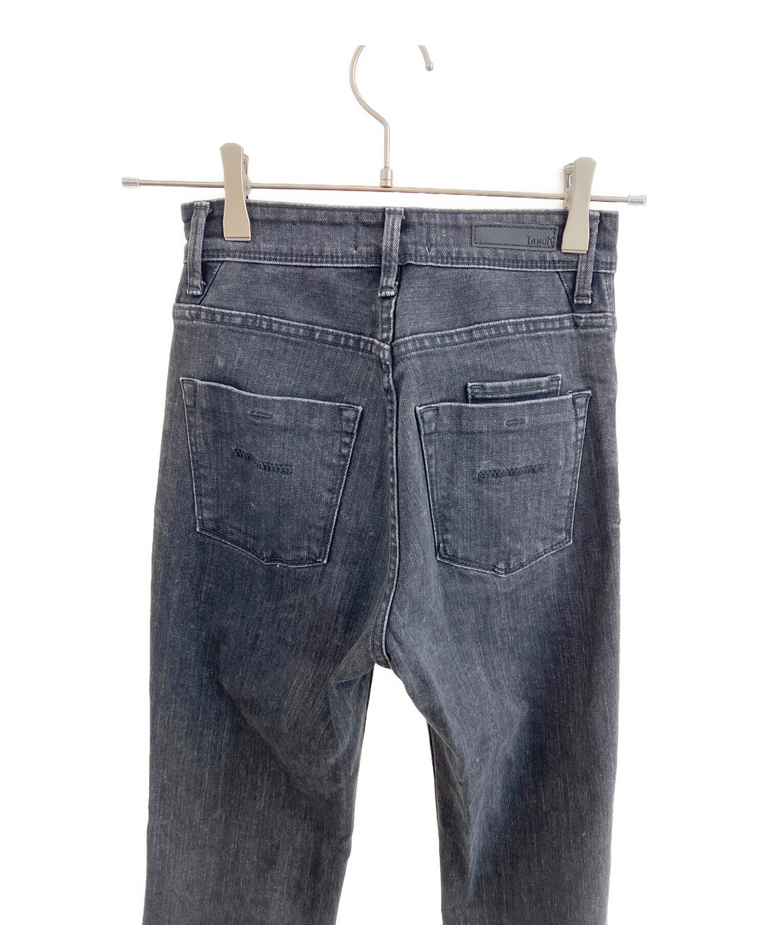中古・古着通販】YANUK (ヤヌーク) デニムパンツ ブラック サイズ:22