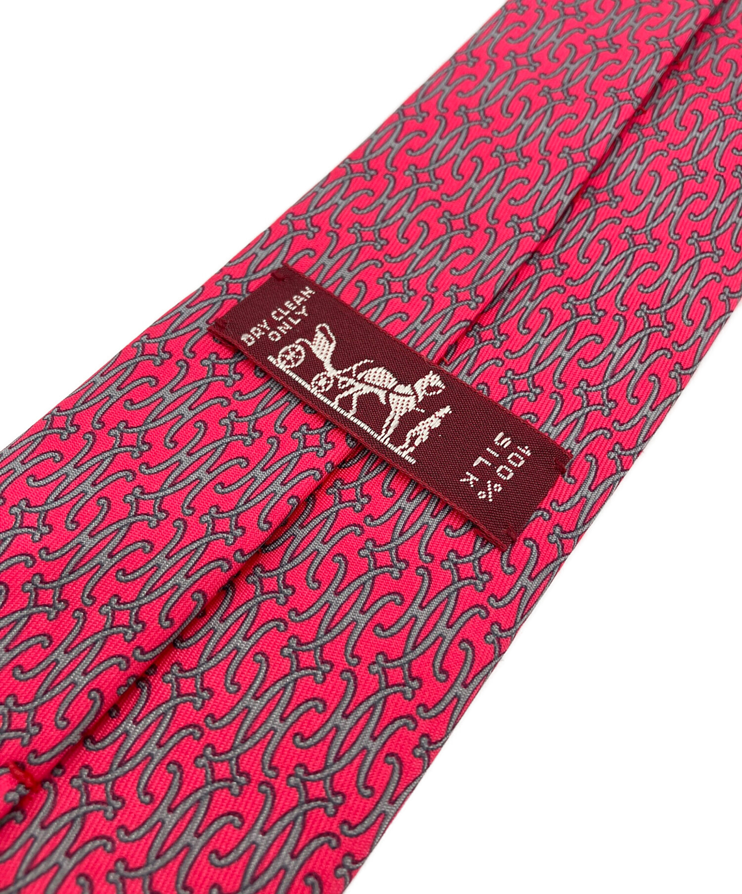エルメス　HERMES ネクタイ　未使用品　現行品　　 赤　レッド 中古・古着通販】HERMES (エルメス) ネクタイ レッド サイズ