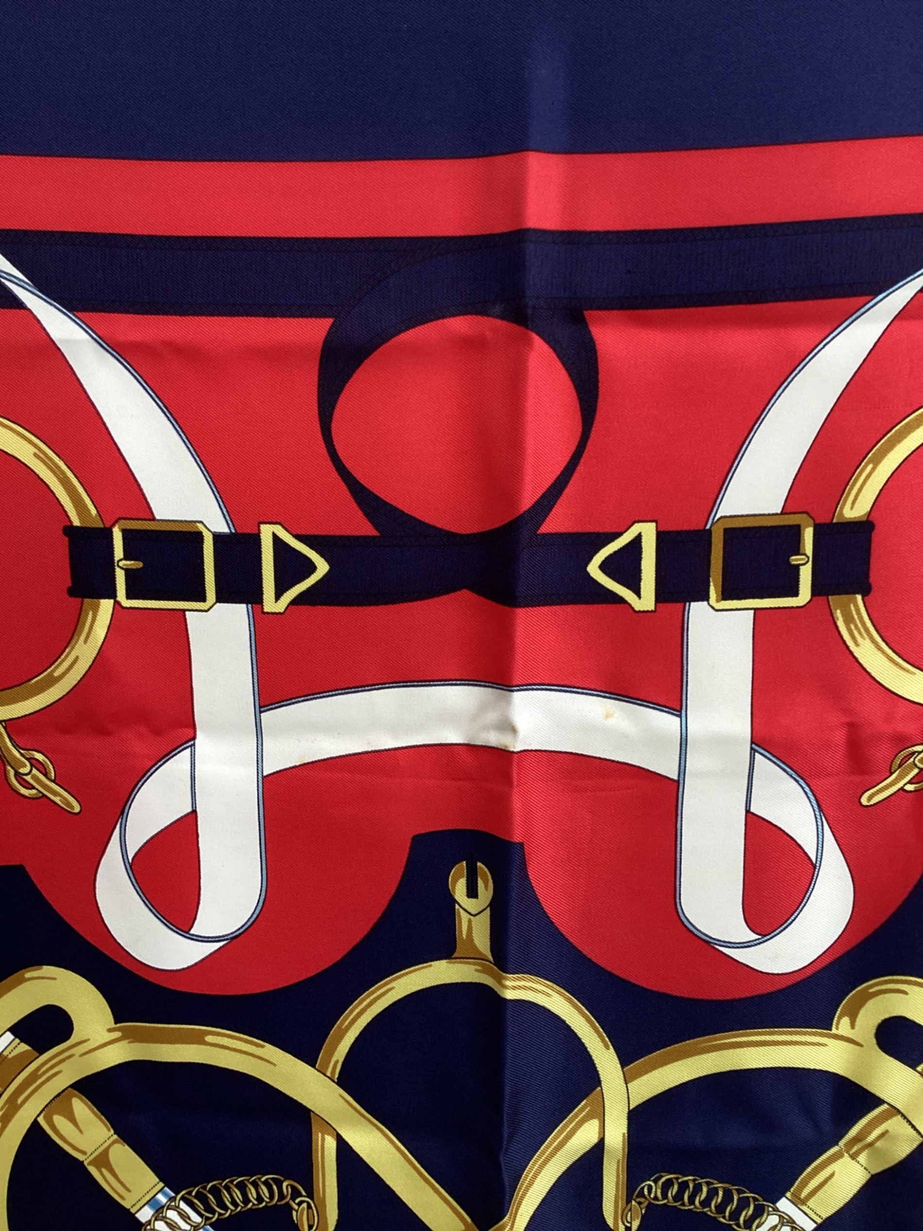 中古・古着通販】HERMES (エルメス) スカーフ エプロン・ドール レッド