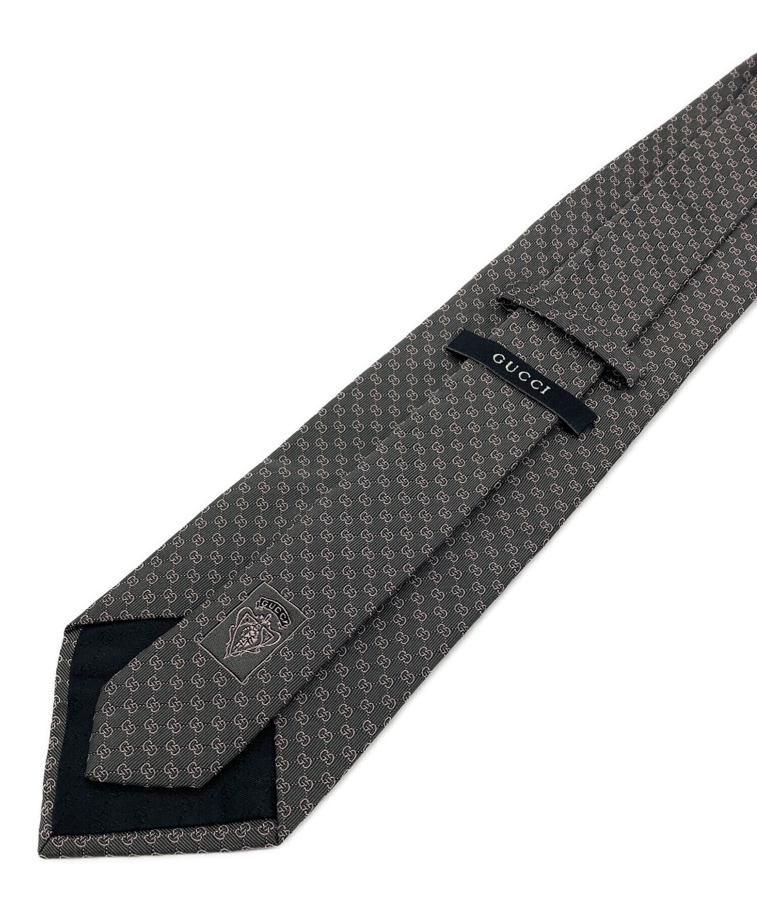中古・古着通販】GUCCI (グッチ) ネクタイ グレー サイズ: ｜ブランド