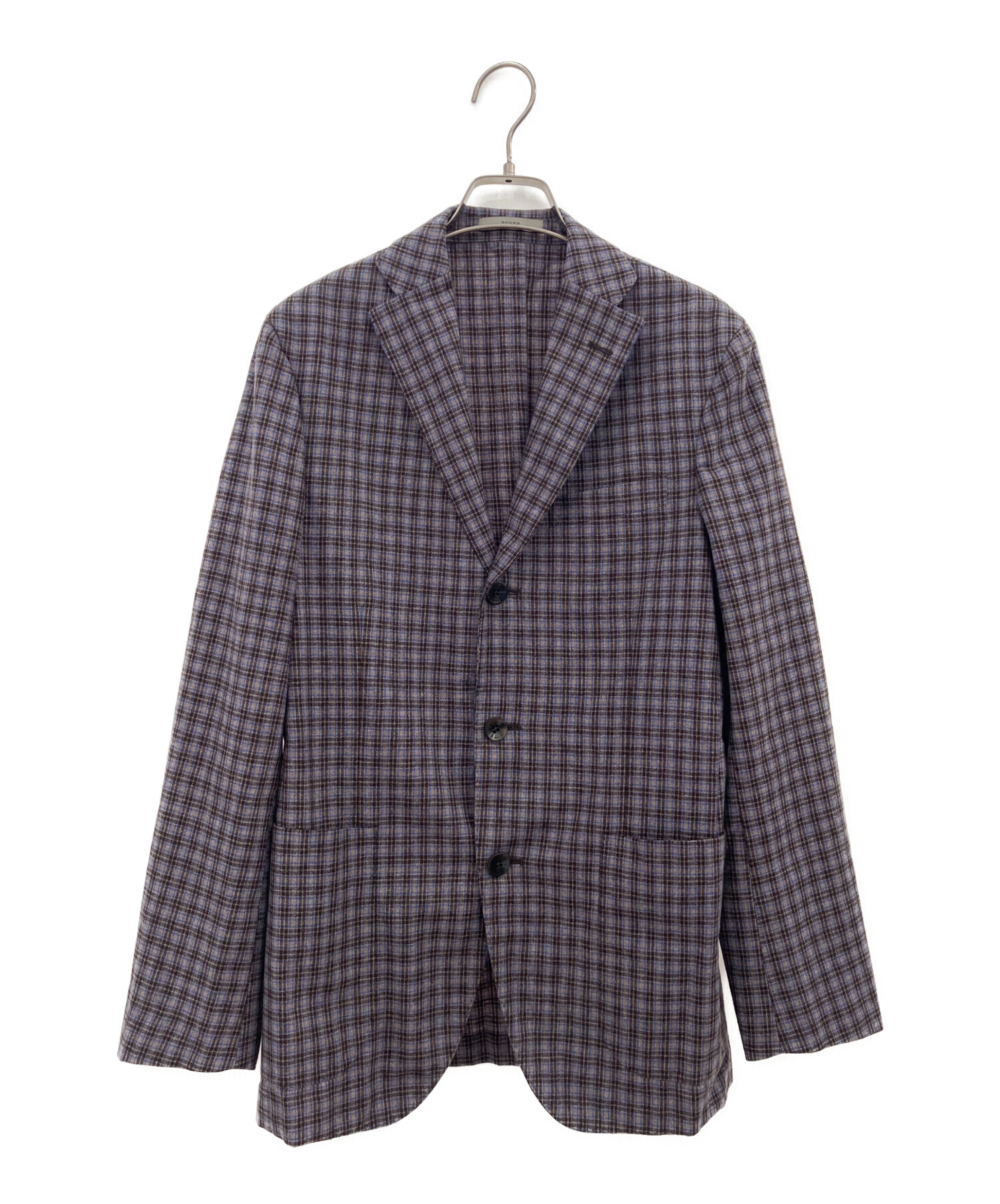BOGLIOLI ボリオリ ツイード　ジャケット44 中古・古着通販】BOGLIOLI (ボリオリ) テーラードジャケット ブラウン