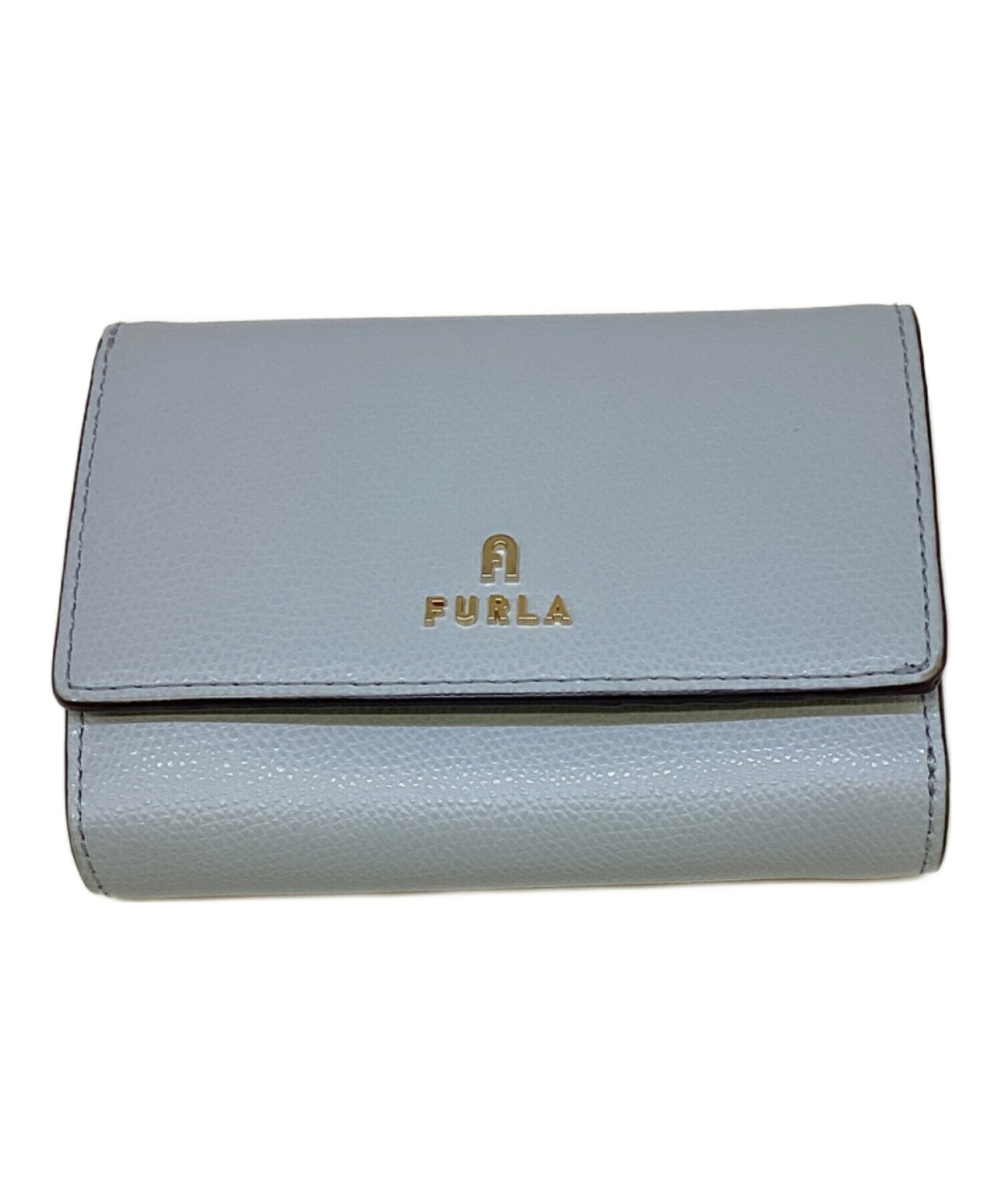 中古・古着通販】FURLA (フルラ) 2つ折り財布 スカイブルー｜ブランド