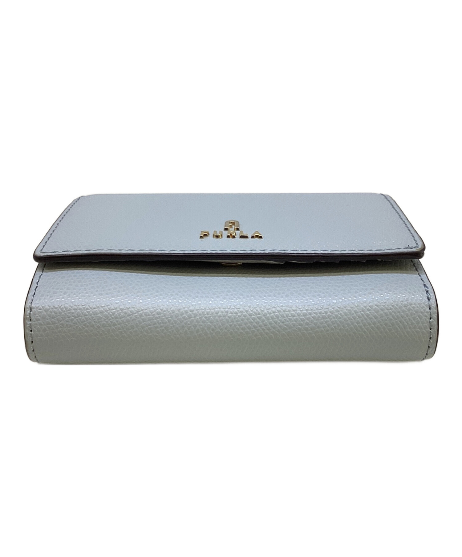 中古・古着通販】FURLA (フルラ) 2つ折り財布 スカイブルー｜ブランド