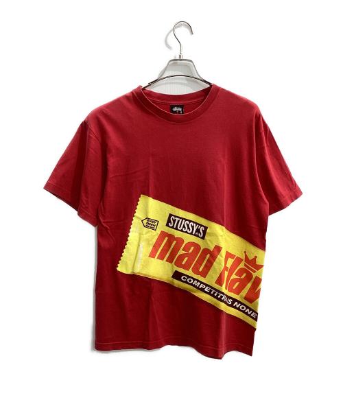 中古・古着通販】stussy (ステューシー) 半袖カットソー レッド サイズ