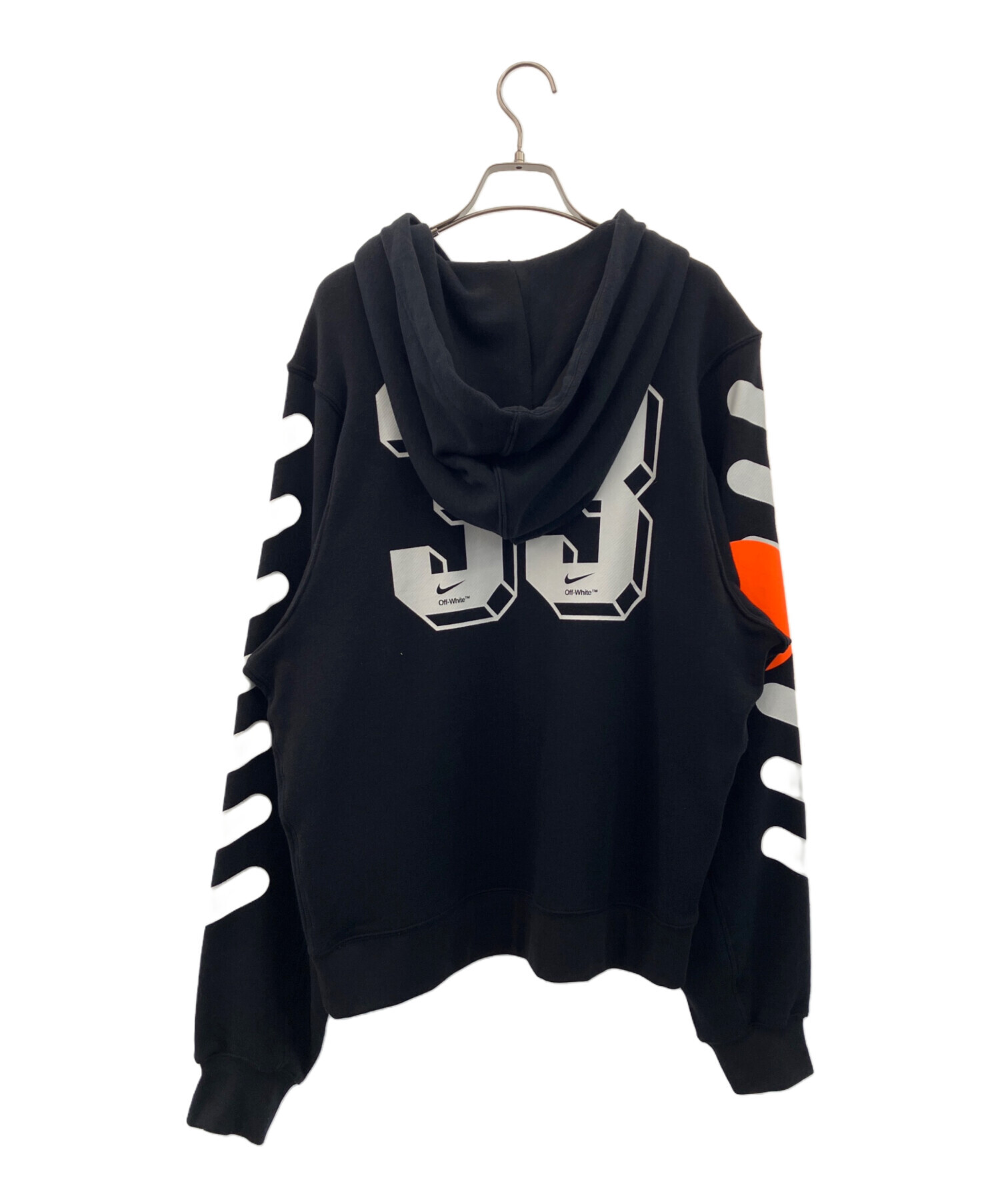 NIKE ×off-white ブラック パーカー Lサイズ 中古・古着通販】NIKE (ナイキ) OFFWHITE (オフホワイト) パーカー