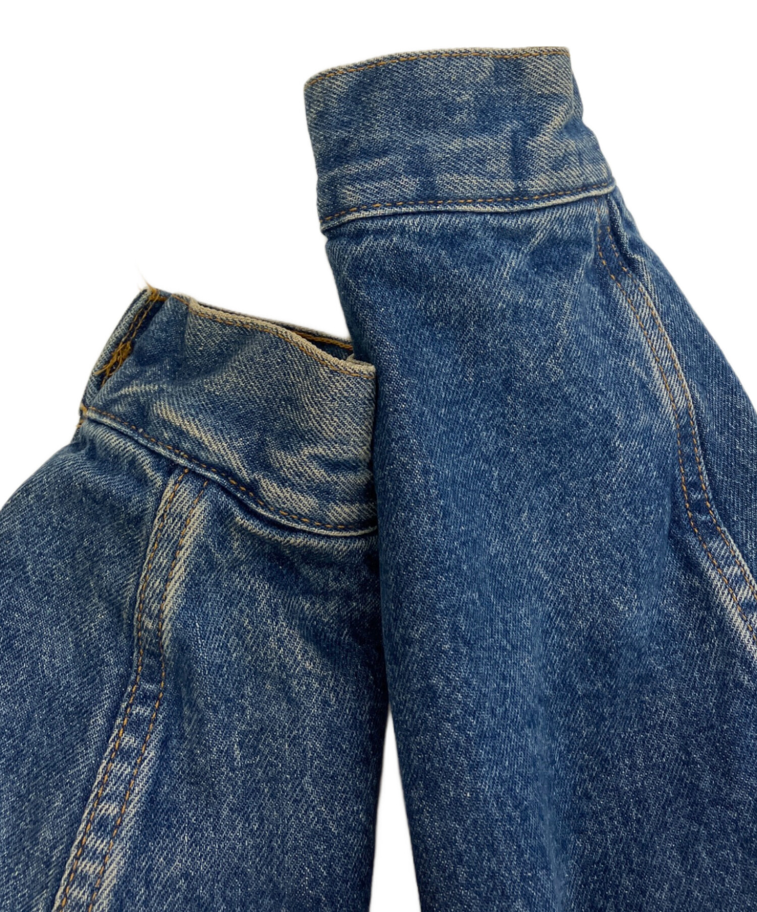 中古・古着通販】LEVI'S (リーバイス) ボアデニムジャケット ベージュ