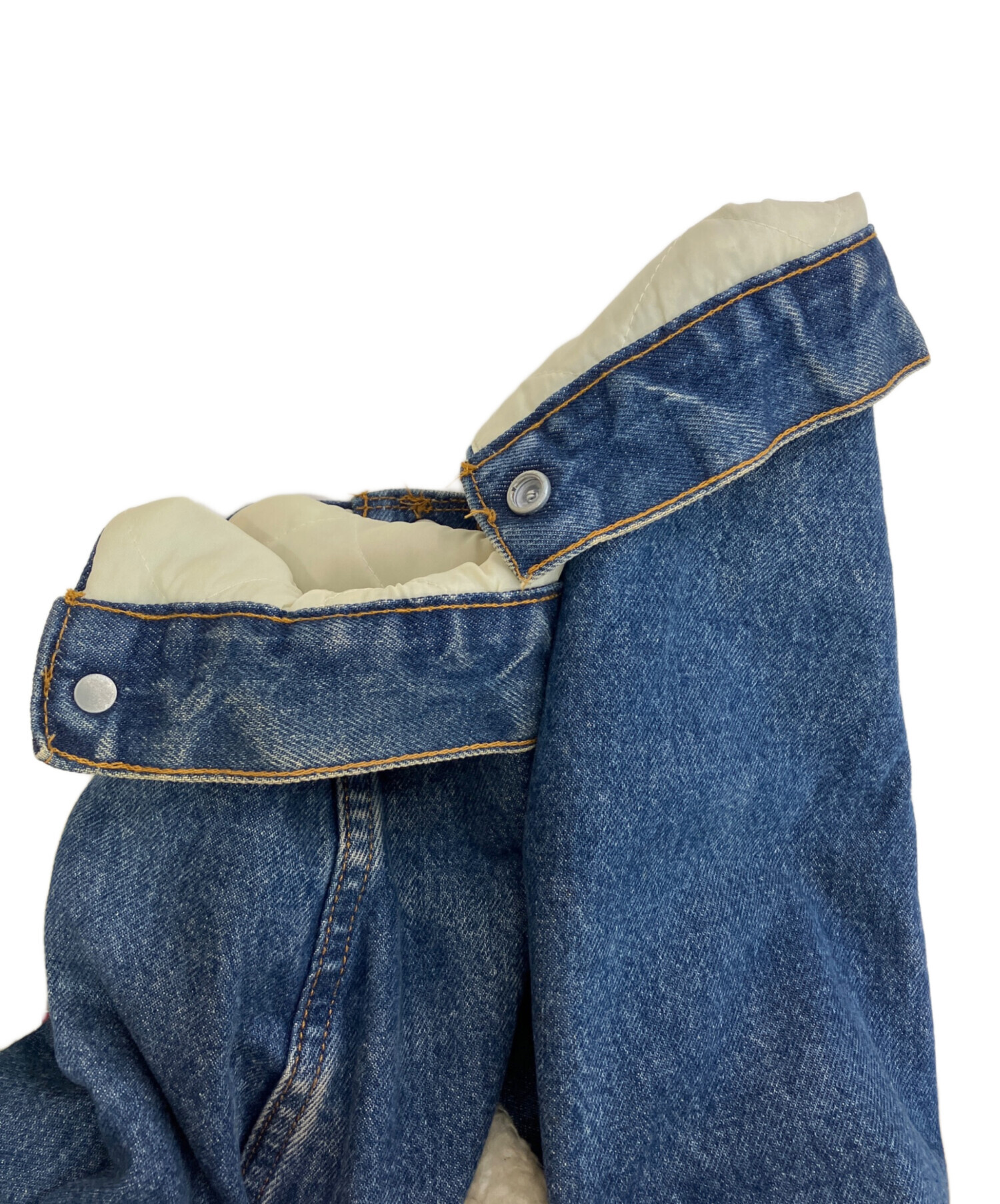 中古・古着通販】LEVI'S (リーバイス) ボアデニムジャケット ベージュ