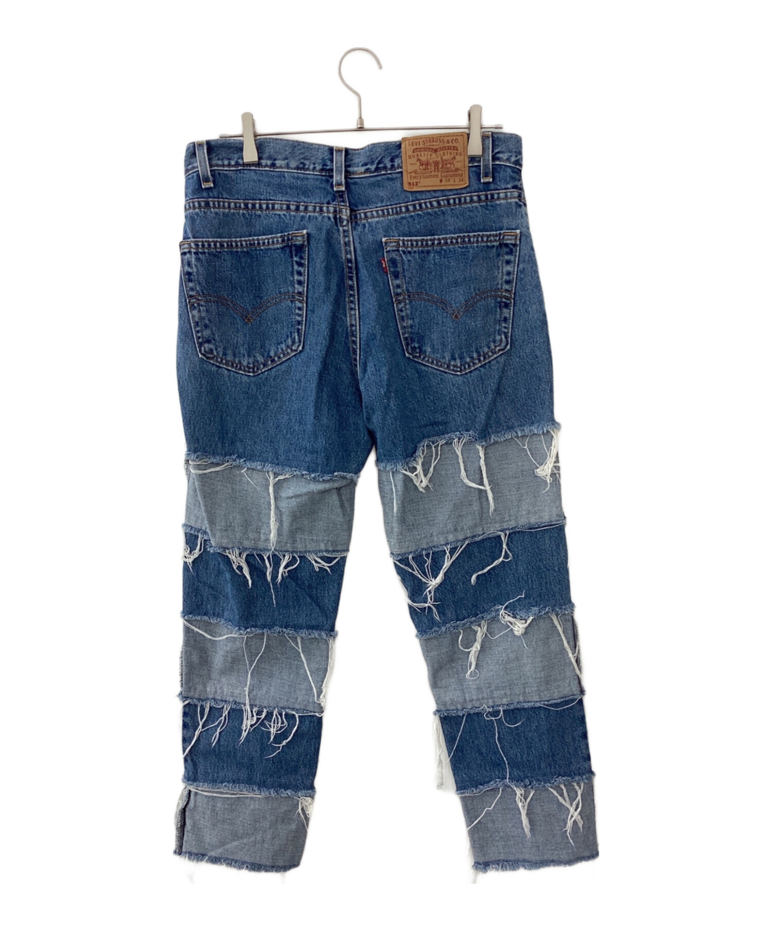 中古・古着通販】LEVI'S (リーバイス) リメイクデニムパンツ ブルー