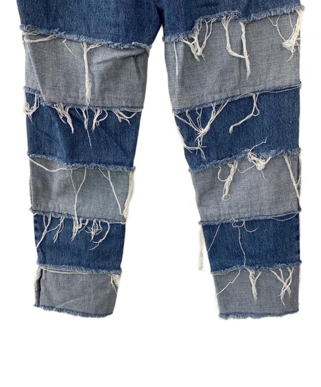 中古・古着通販】LEVI'S (リーバイス) リメイクデニムパンツ ブルー