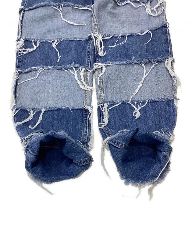 中古・古着通販】LEVI'S (リーバイス) リメイクデニムパンツ ブルー