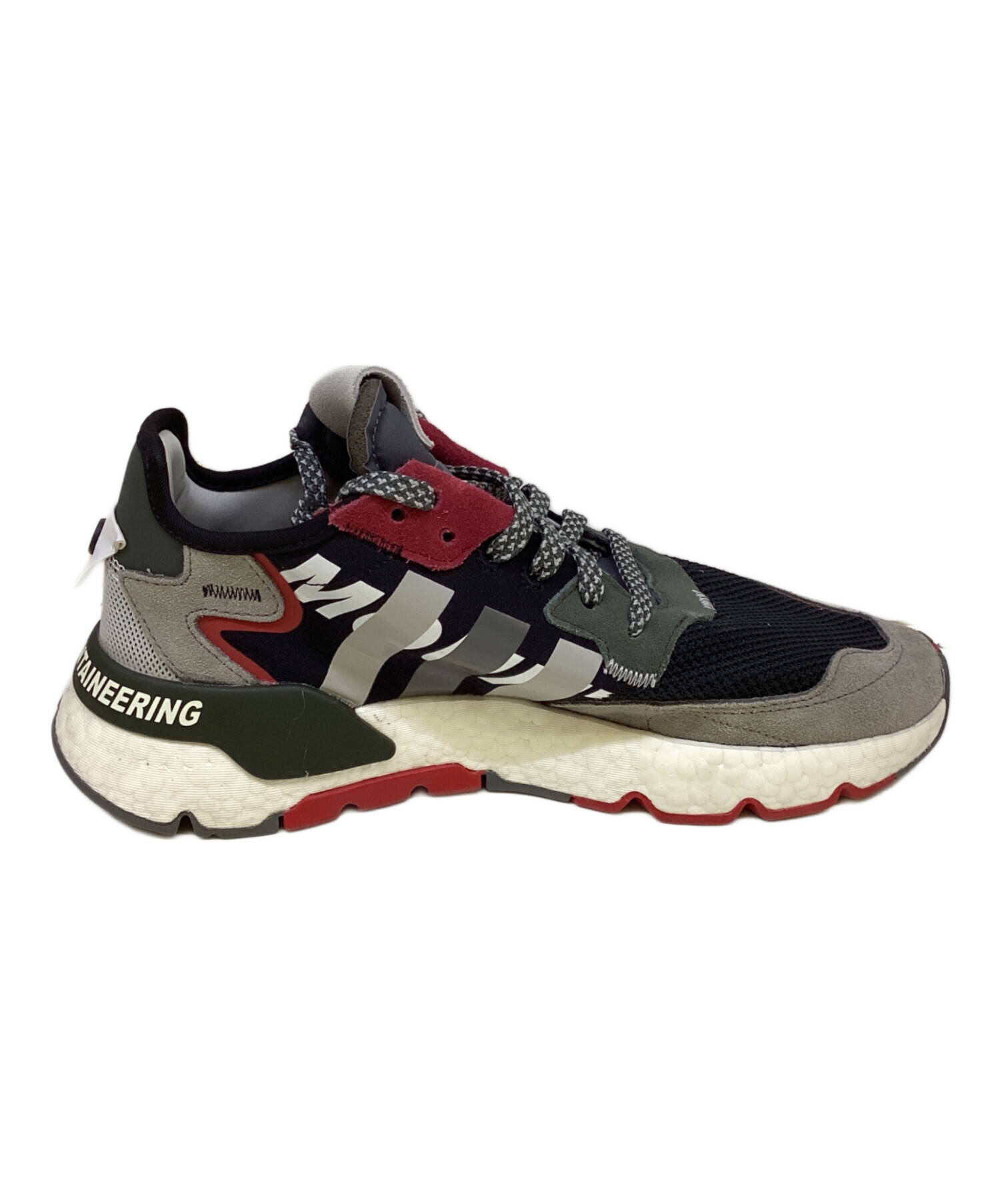中古・古着通販】NIKE (ナイキ) スニーカー グレー×ブラック×レッド