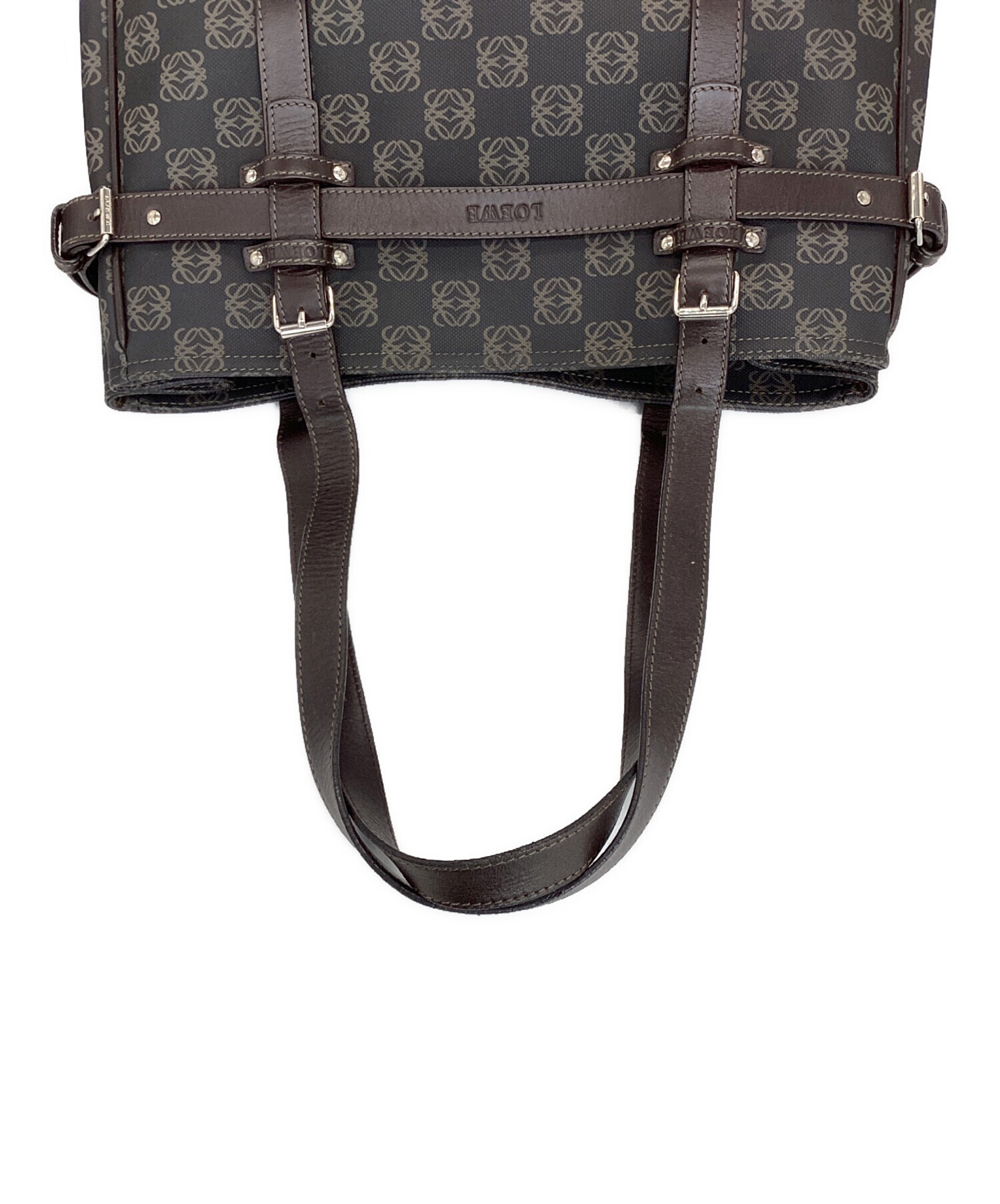 中古・古着通販】LOEWE (ロエベ) ハンドバッグ アナグラム ダーク 