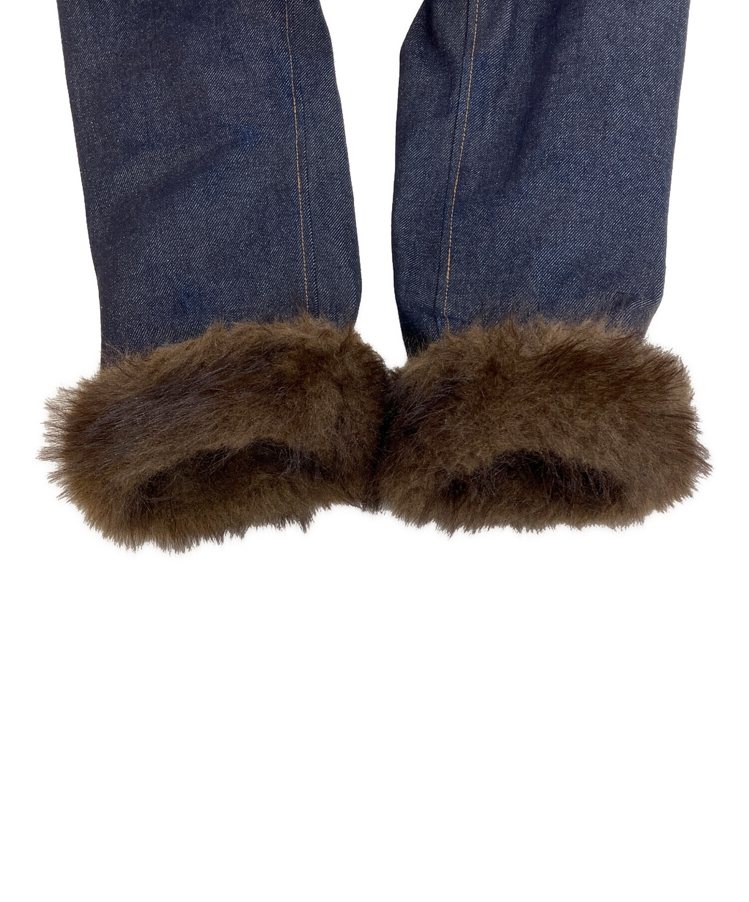 中古・古着通販】THINK FUR (シンクファー) ファー付きデニム