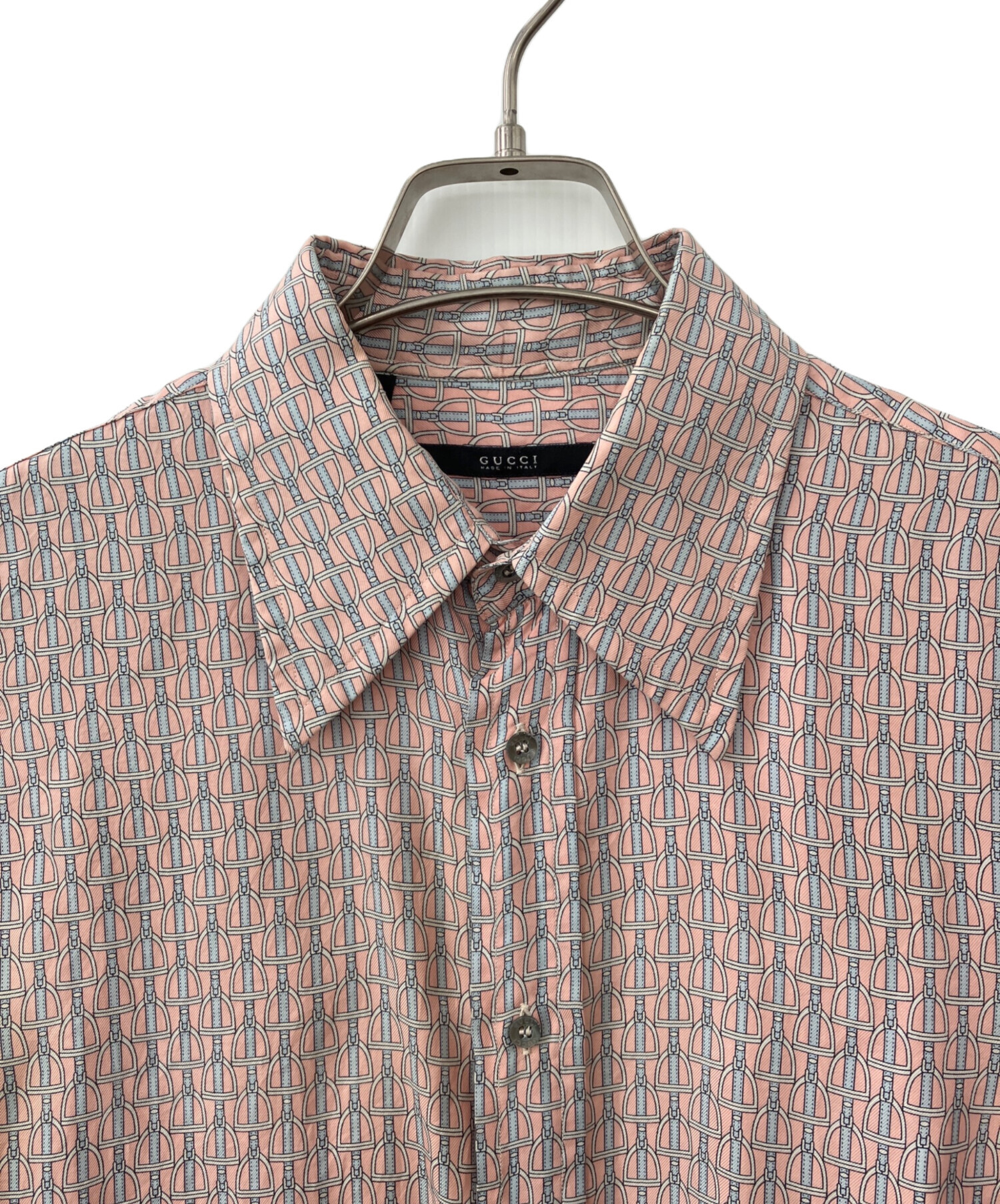 中古・古着通販】GUCCI (グッチ) 長袖シャツ ピンク サイズ:40