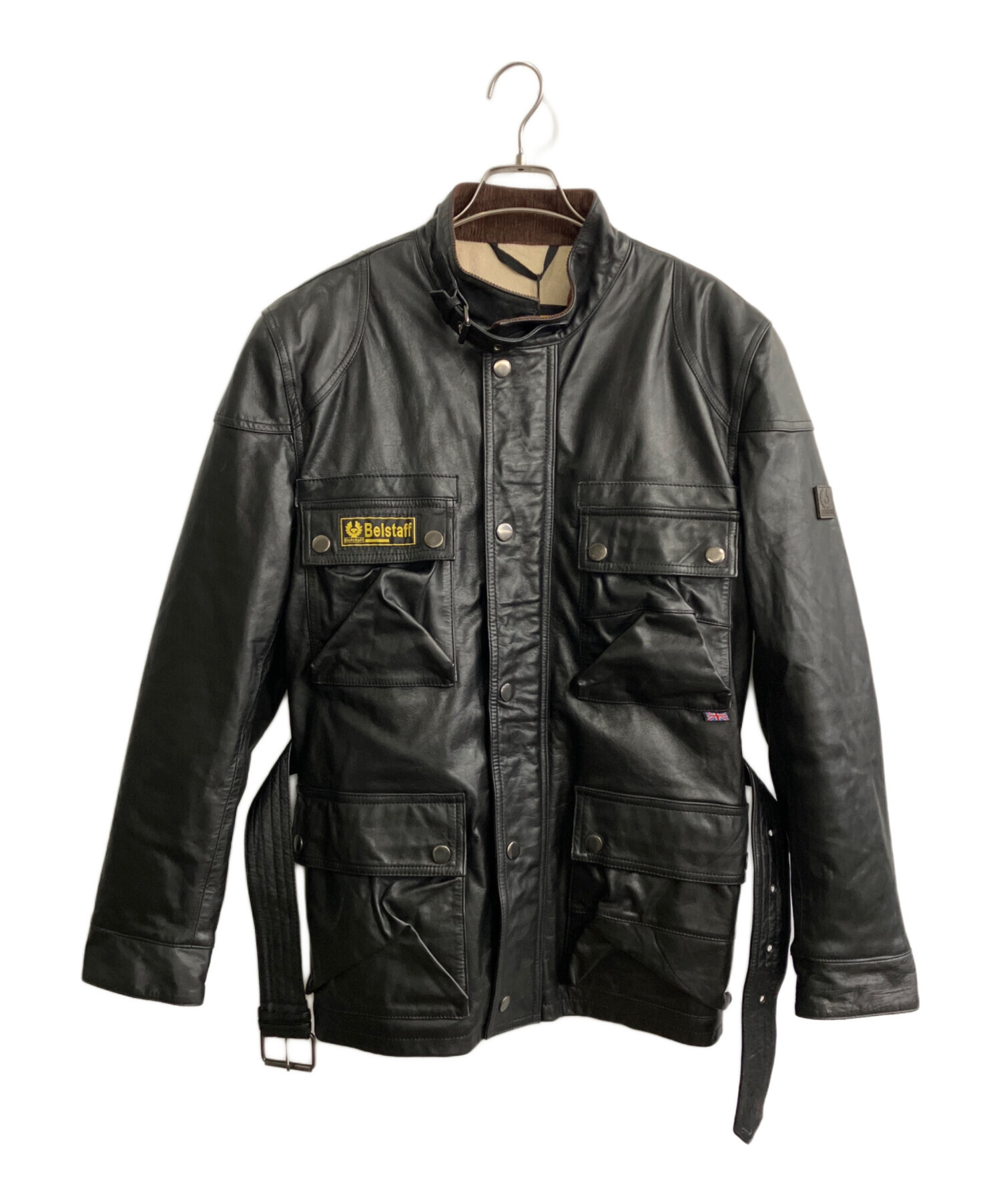 中古・古着通販】BELSTAFF (ベルスタッフ) レザージャケット ブラック