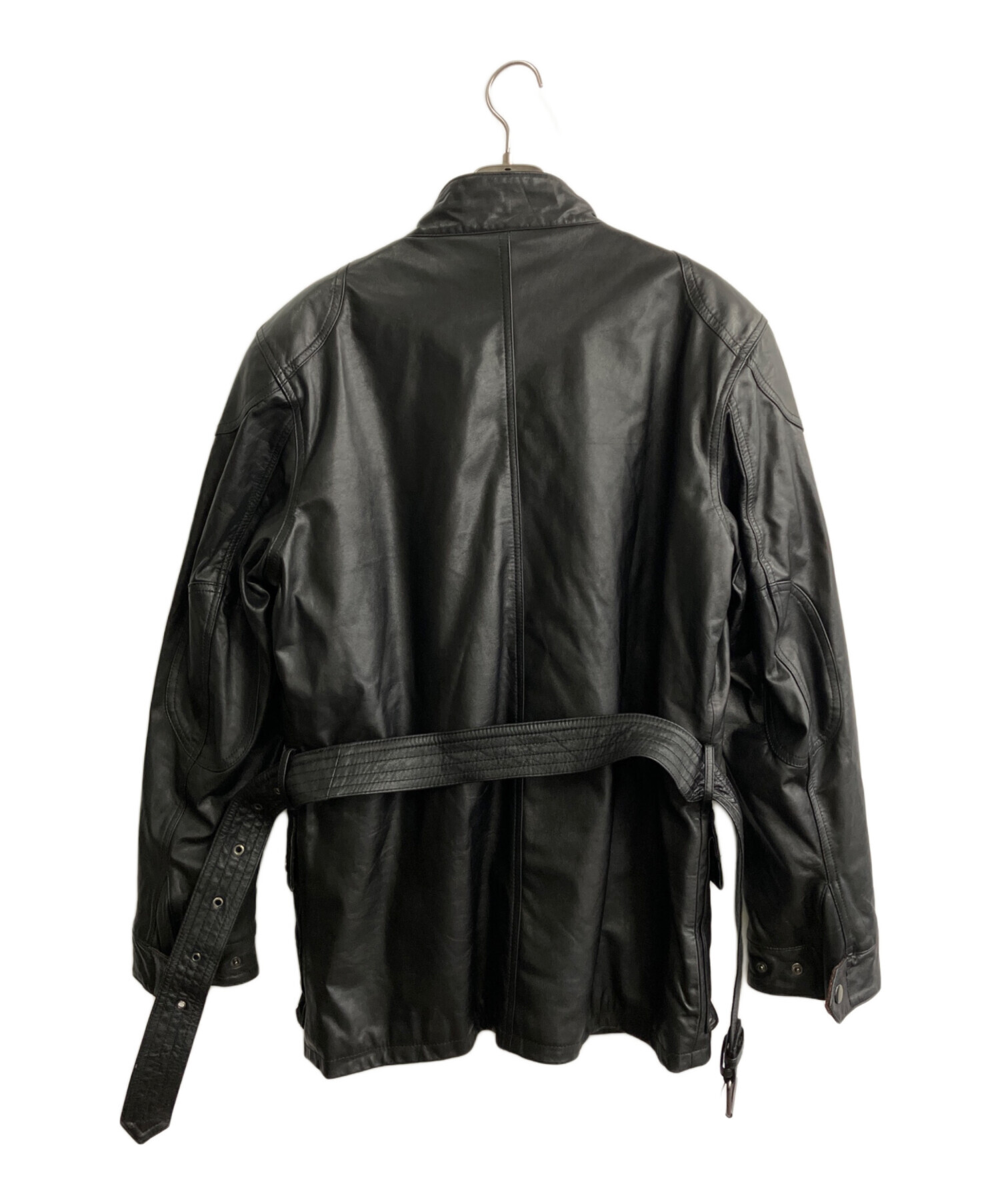 中古・古着通販】BELSTAFF (ベルスタッフ) レザージャケット ブラック