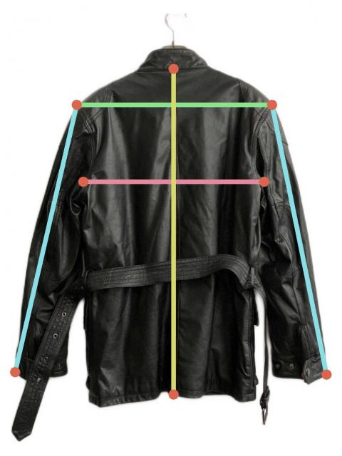 中古・古着通販】BELSTAFF (ベルスタッフ) レザージャケット ブラック