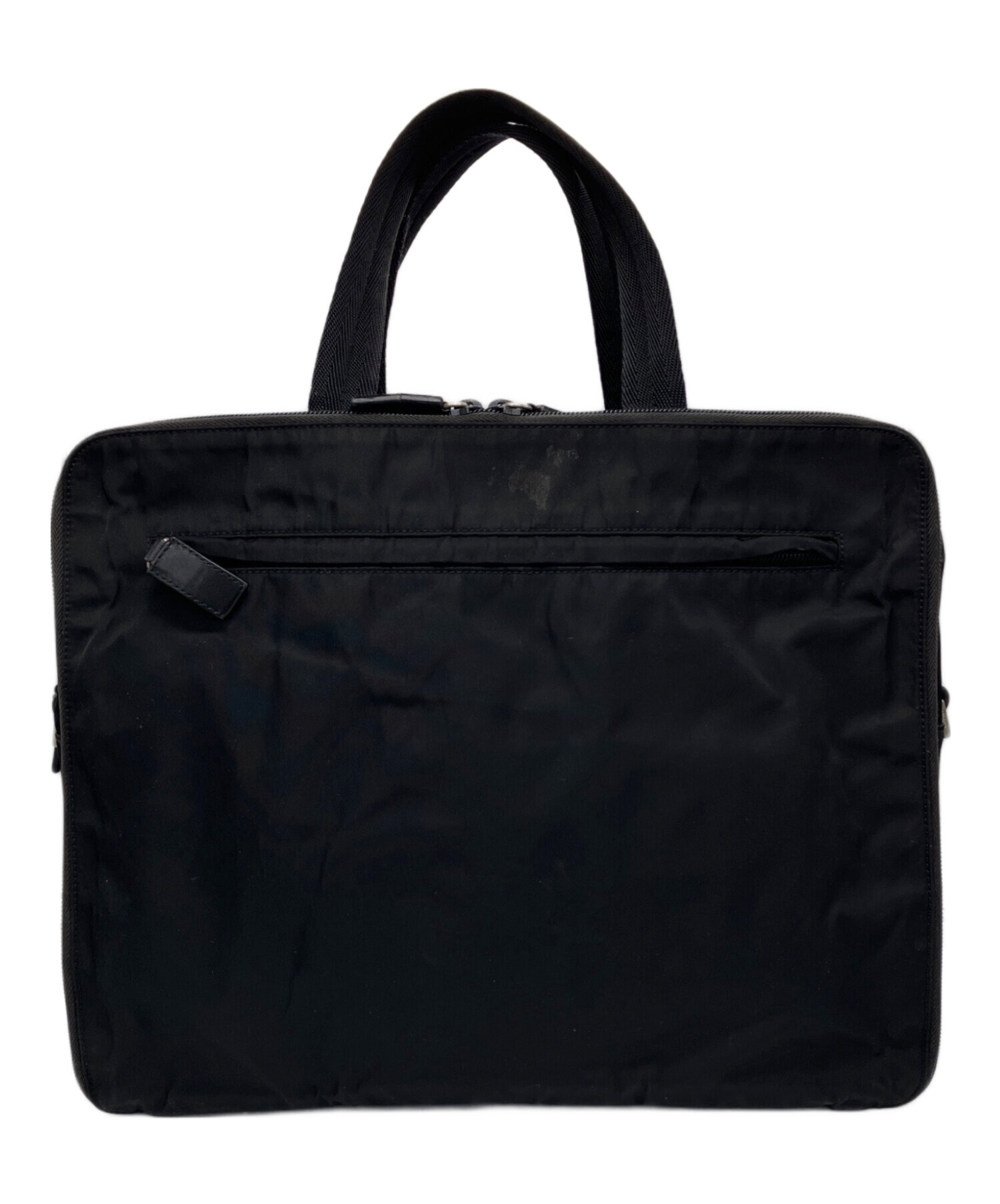 PRADA ブリーフケース　ブラックビジネスバッグ （ジャンク品）値下げしました 中古・古着通販】PRADA (プラダ) ビジネスバッグ ブラック｜ブランド