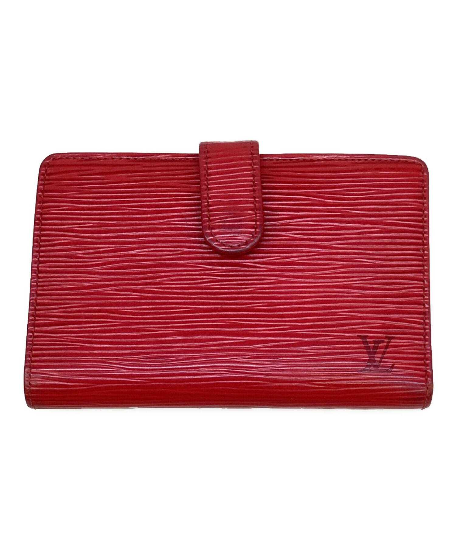 LOUIS VUITTON 三つ折り財布 モノグラム レッド 中古・古着通販】LOUIS VUITTON (ルイ ヴィトン) 2つ折り財布 ポルト