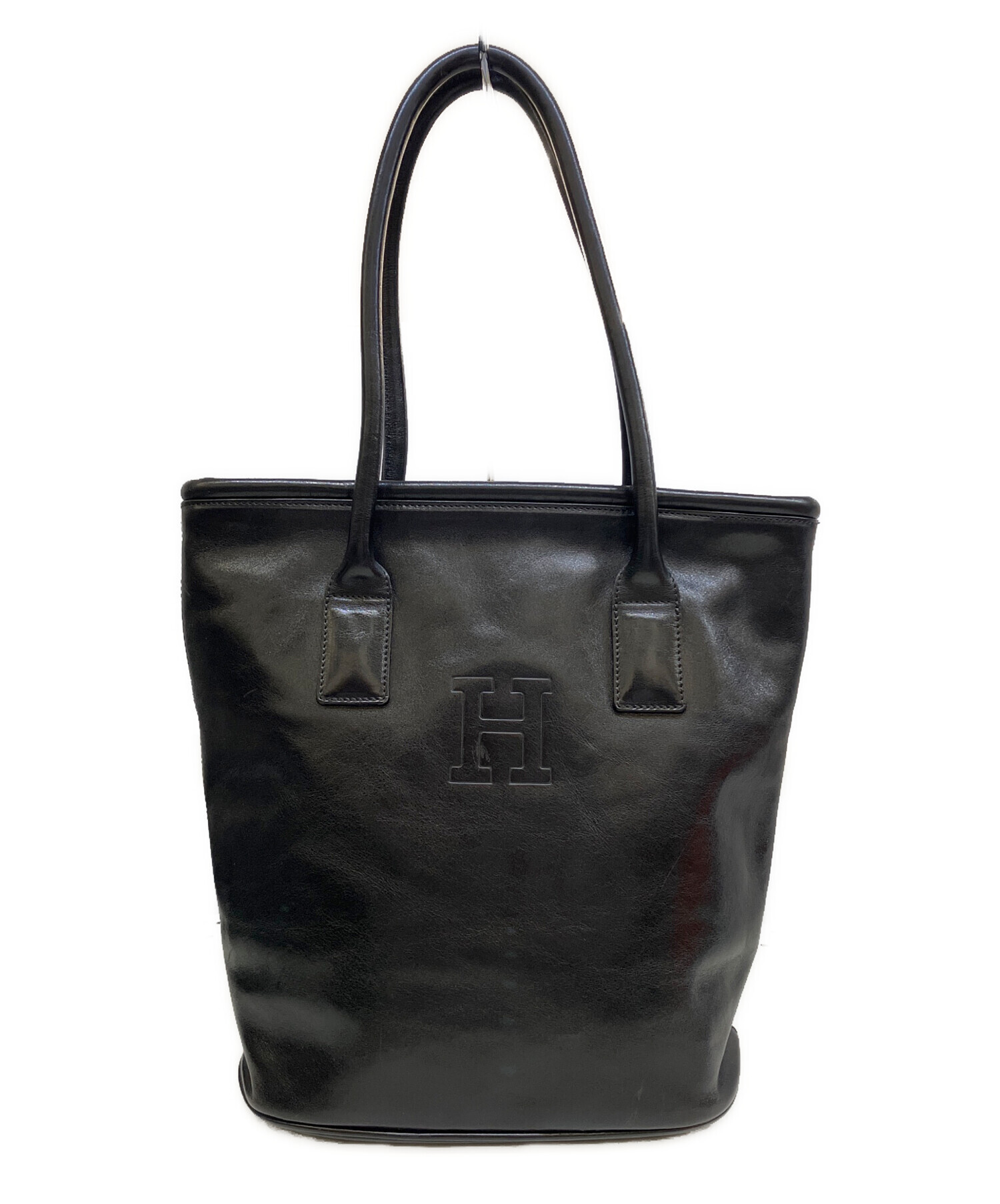 中古・古着通販】HIROFU (ヒロフ) レザートートバッグ ブラック