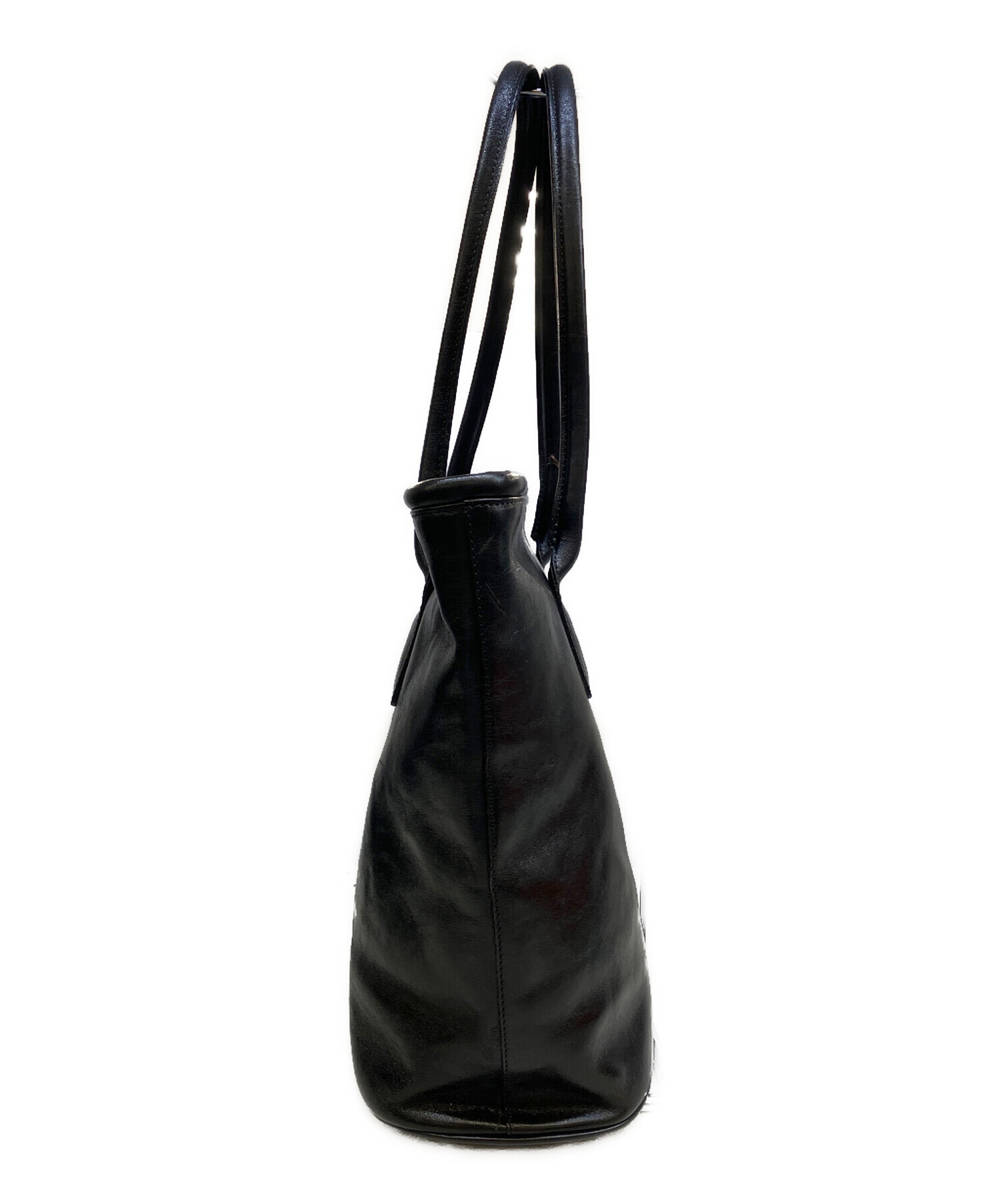 中古・古着通販】HIROFU (ヒロフ) レザートートバッグ ブラック