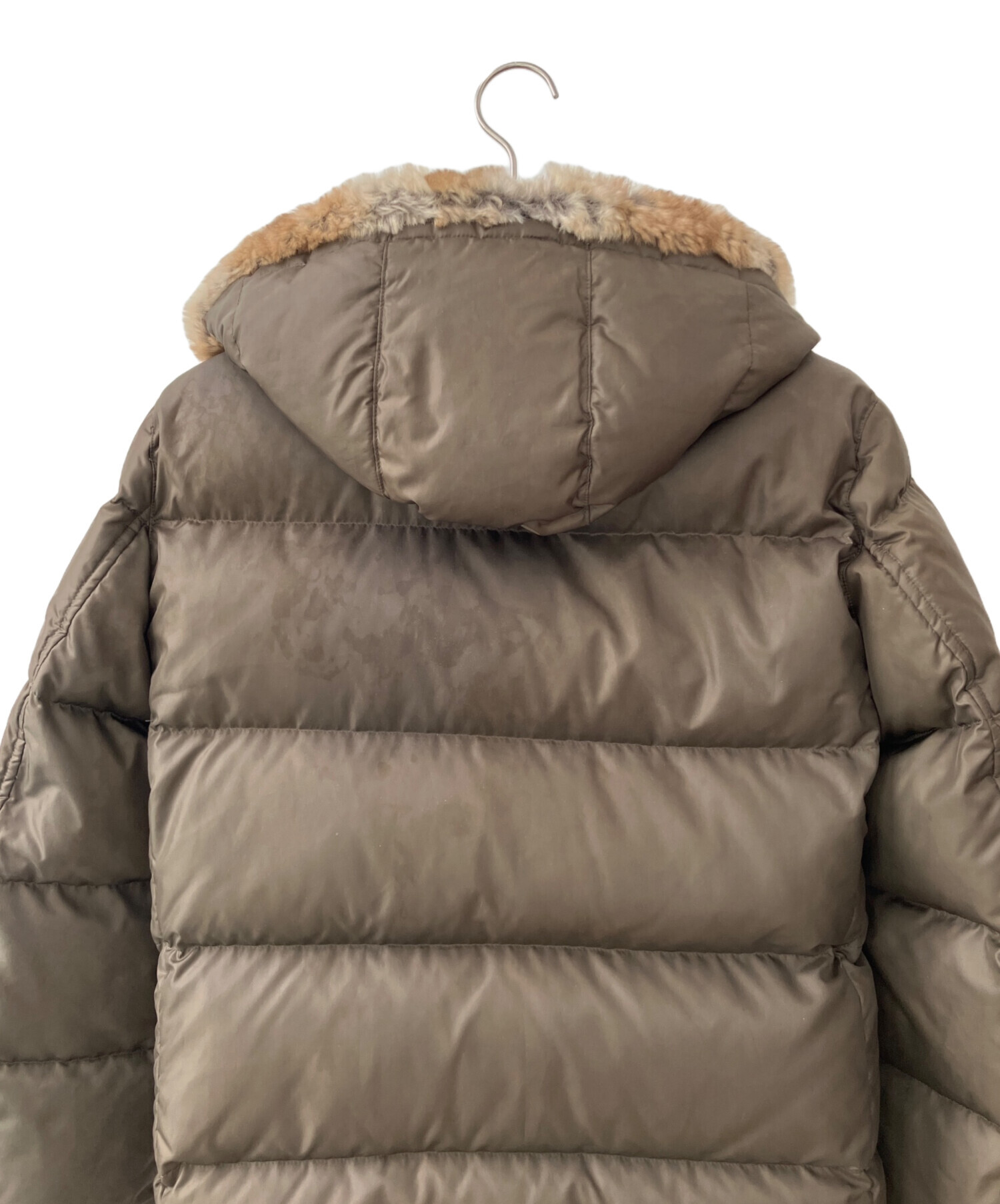 バーバリーブラックレーベル ダウンジャケット　ブラウン　ファー付　茶　315 中古・古着通販】BURBERRY BLACK LABEL (バーバリーブラックレーベル