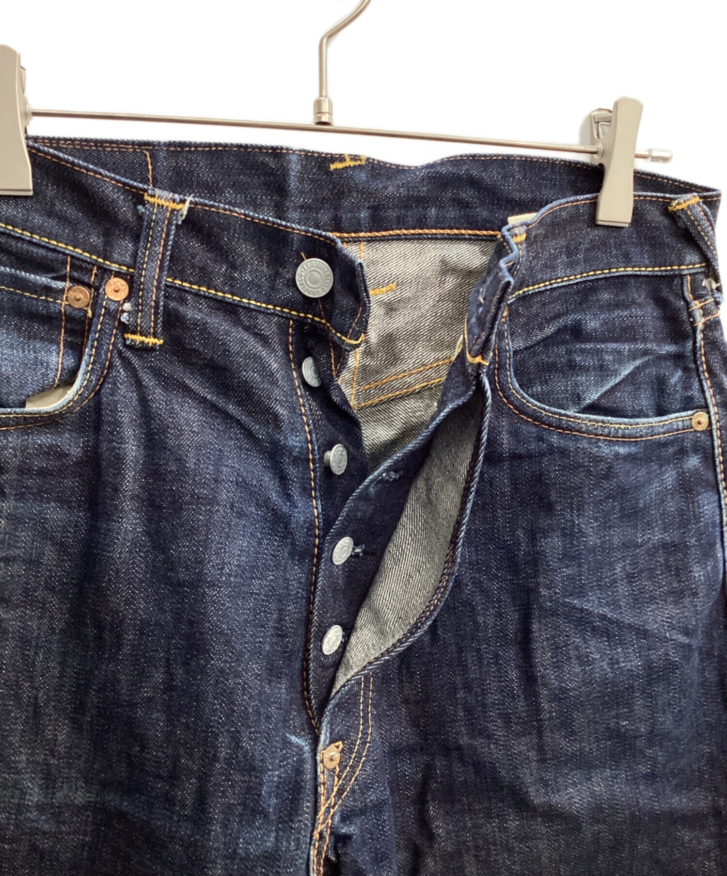 中古・古着通販】EVISU (エヴィス) デニムパンツ インディゴ サイズ 中古・古着通販】EVISU (エヴィス) デニムパンツ インディゴ サイズ