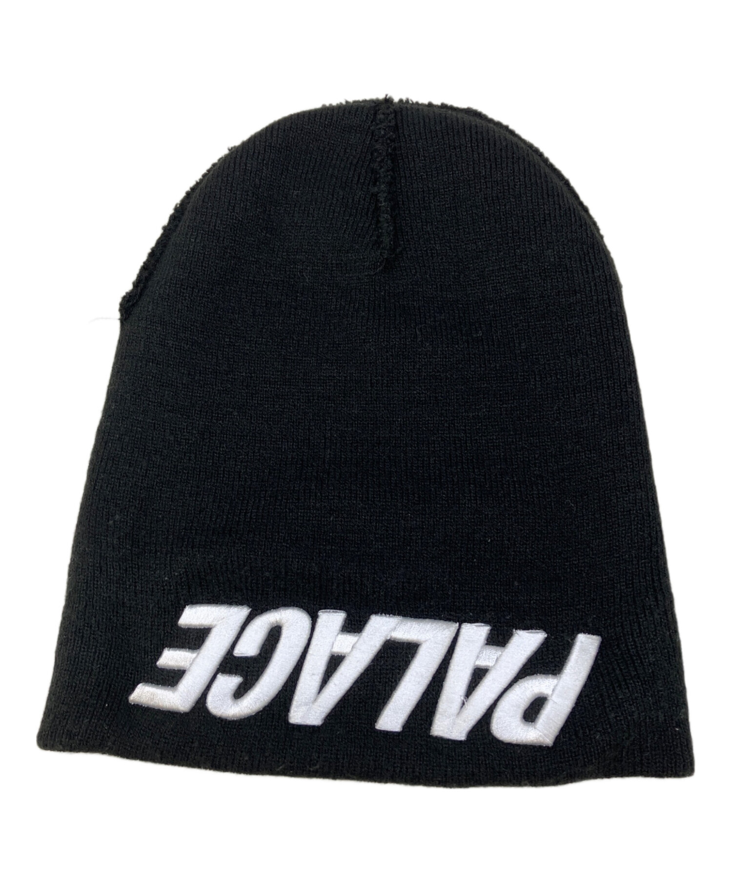 palace黒 ロゴ入り ニット帽 中古・古着通販】PALACE (パレス) ニット帽 ブラック｜ブランド・古着