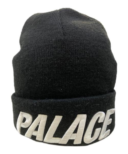 palace黒 ロゴ入り ニット帽 中古・古着通販】PALACE (パレス) ニット帽 ブラック｜ブランド・古着