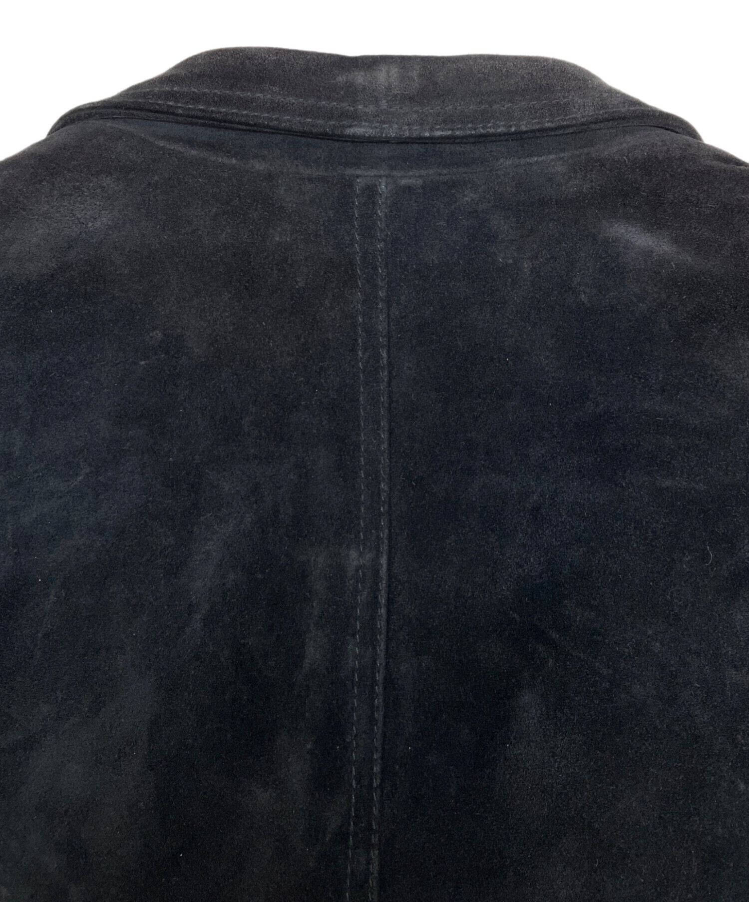 古着ジョルジョアルマーニ　Giorgio Armani 黒レザージャケット 50 中古・古着通販】GIORGIO ARMANI (ジョルジオアルマーニ) レザー