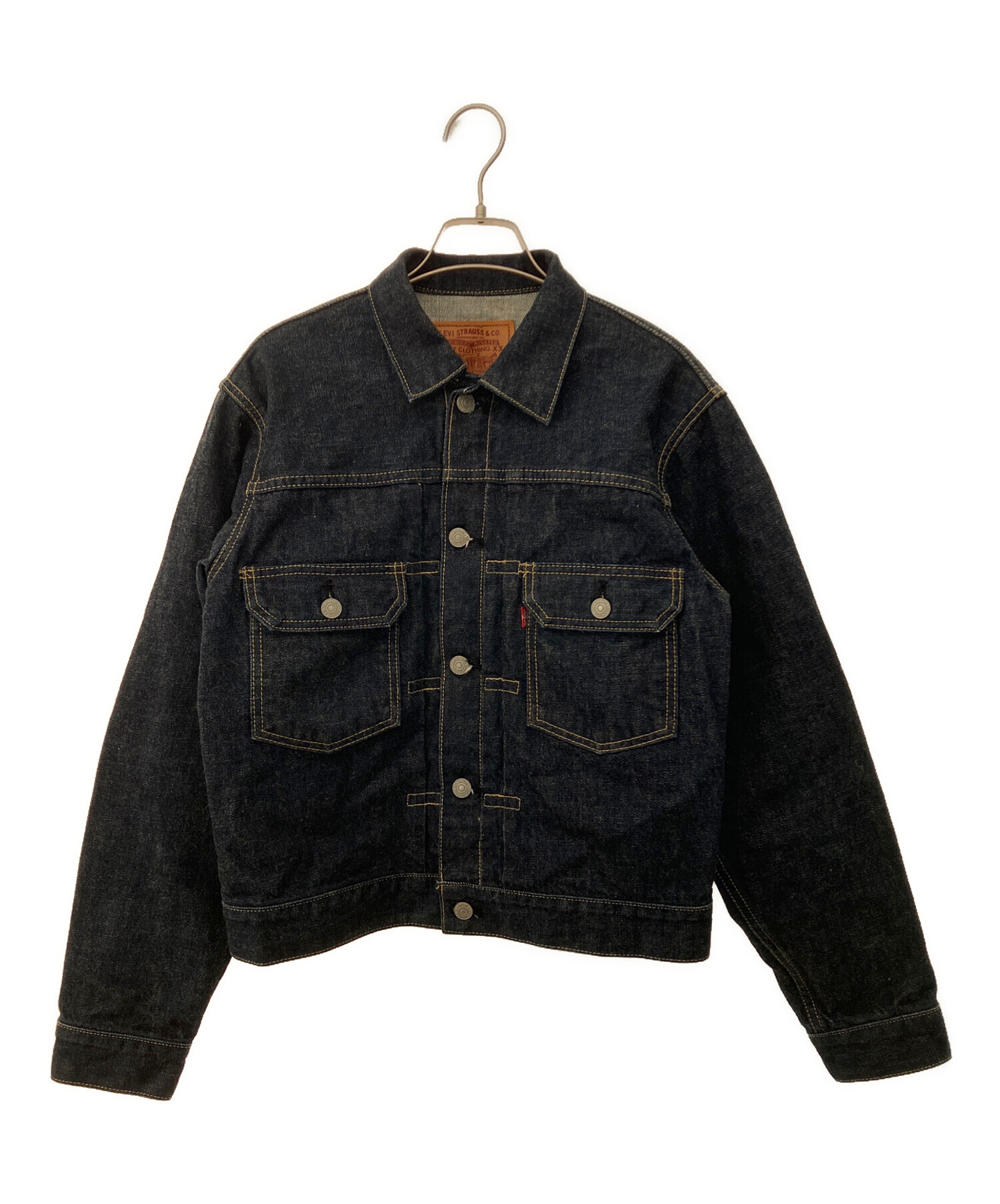 90s　LEVI’S　リーバイス　デニムジャケット　濃紺　米国製　38　古着 中古・古着通販】LEVI'S (リーバイス) デニムジャケット ネイビー