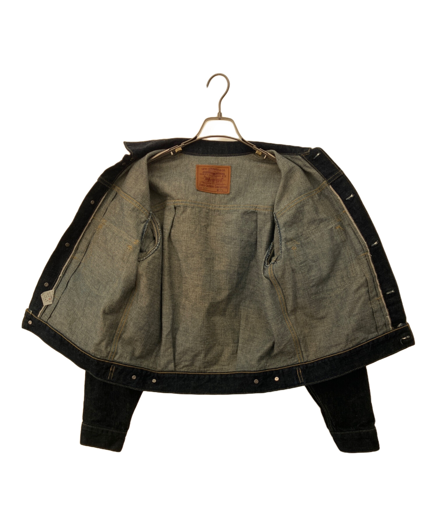 中古・古着通販】LEVI'S (リーバイス) デニムジャケット ネイビー