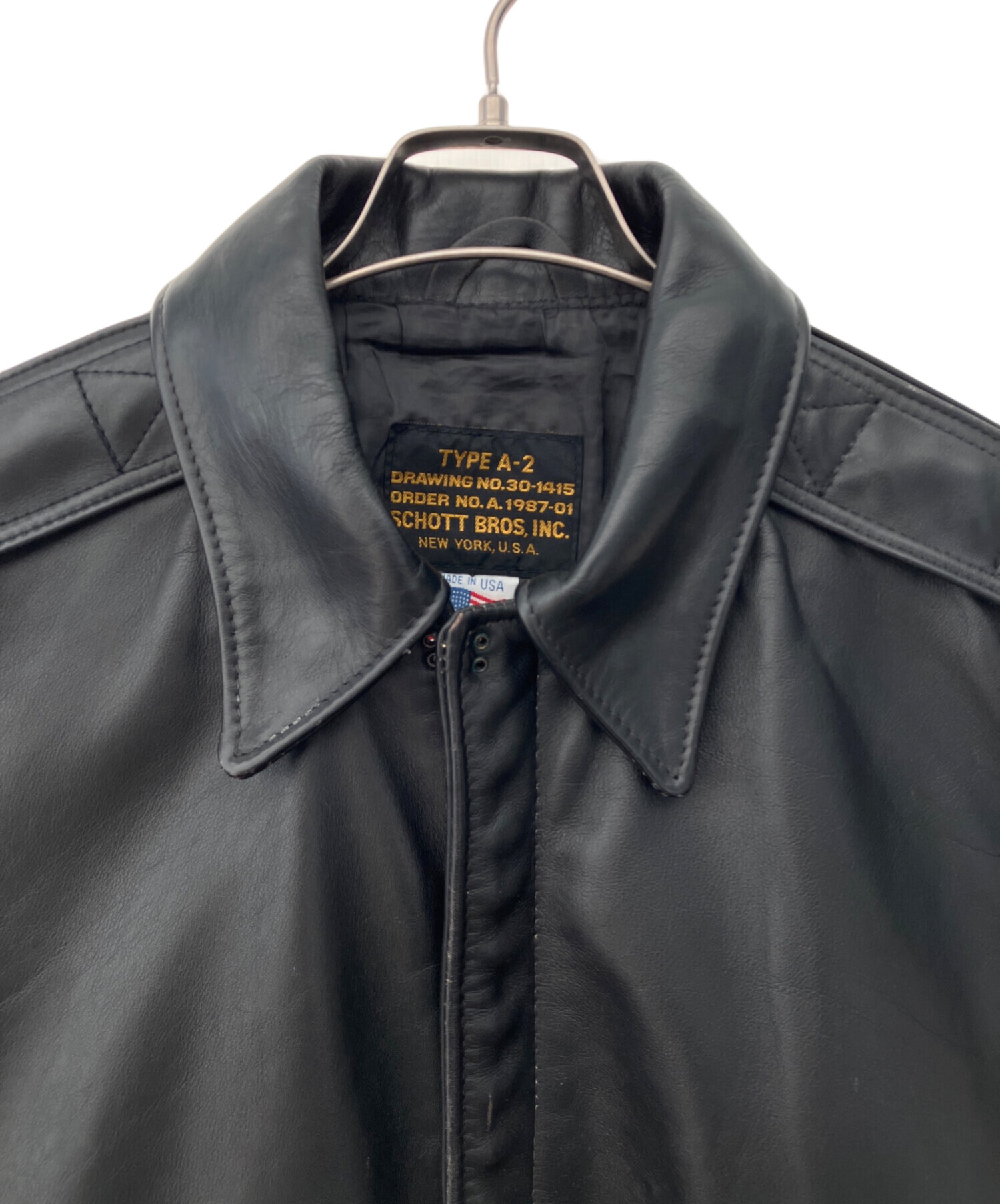 Schott レザージャケット 36 ブラック 中古・古着通販】SCHOTT BROS. (ショットブロス) レザージャケット