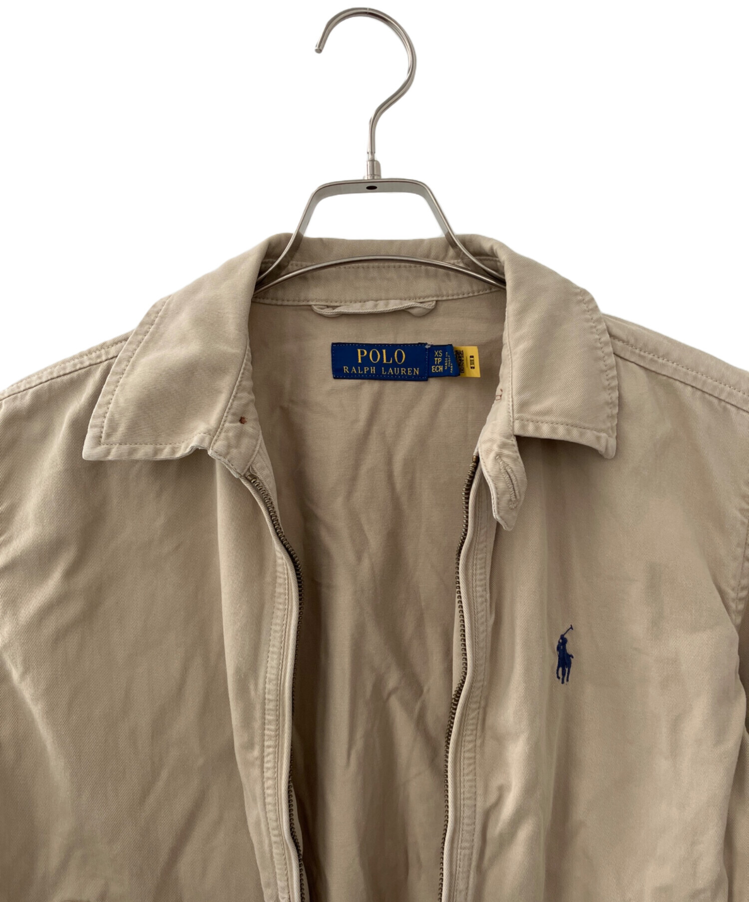 Polo Ralph Lauren スイングトップ ベージュ XS 中古・古着通販】POLO RALPH LAUREN (ポロ・ラルフローレン) スイング