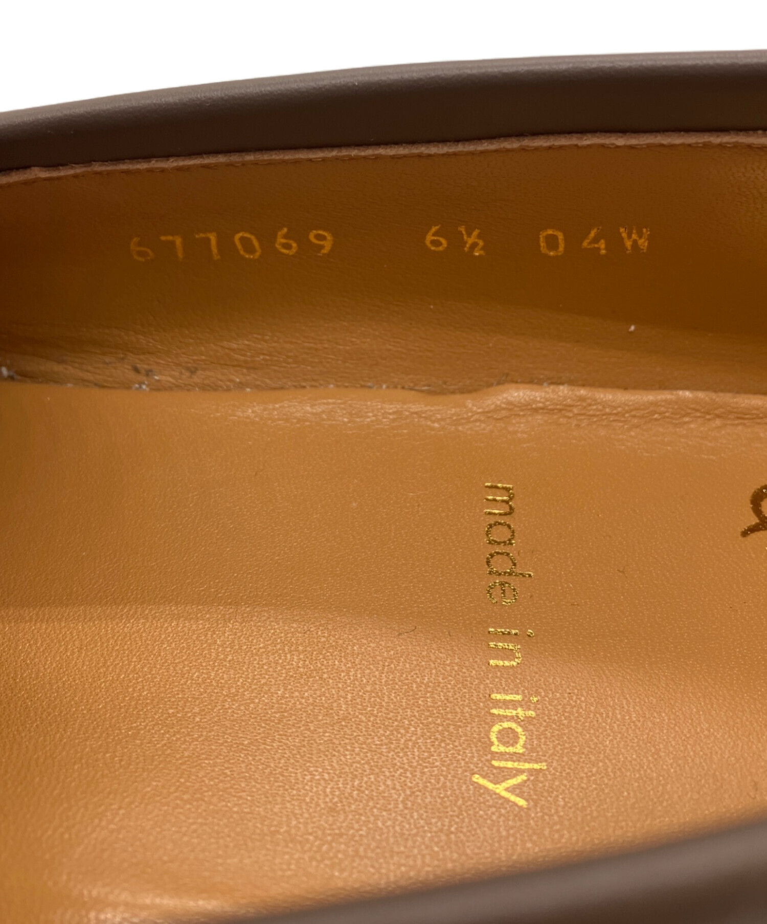 中古・古着通販】GUCCI (グッチ) ホースビットローファー ブラウン