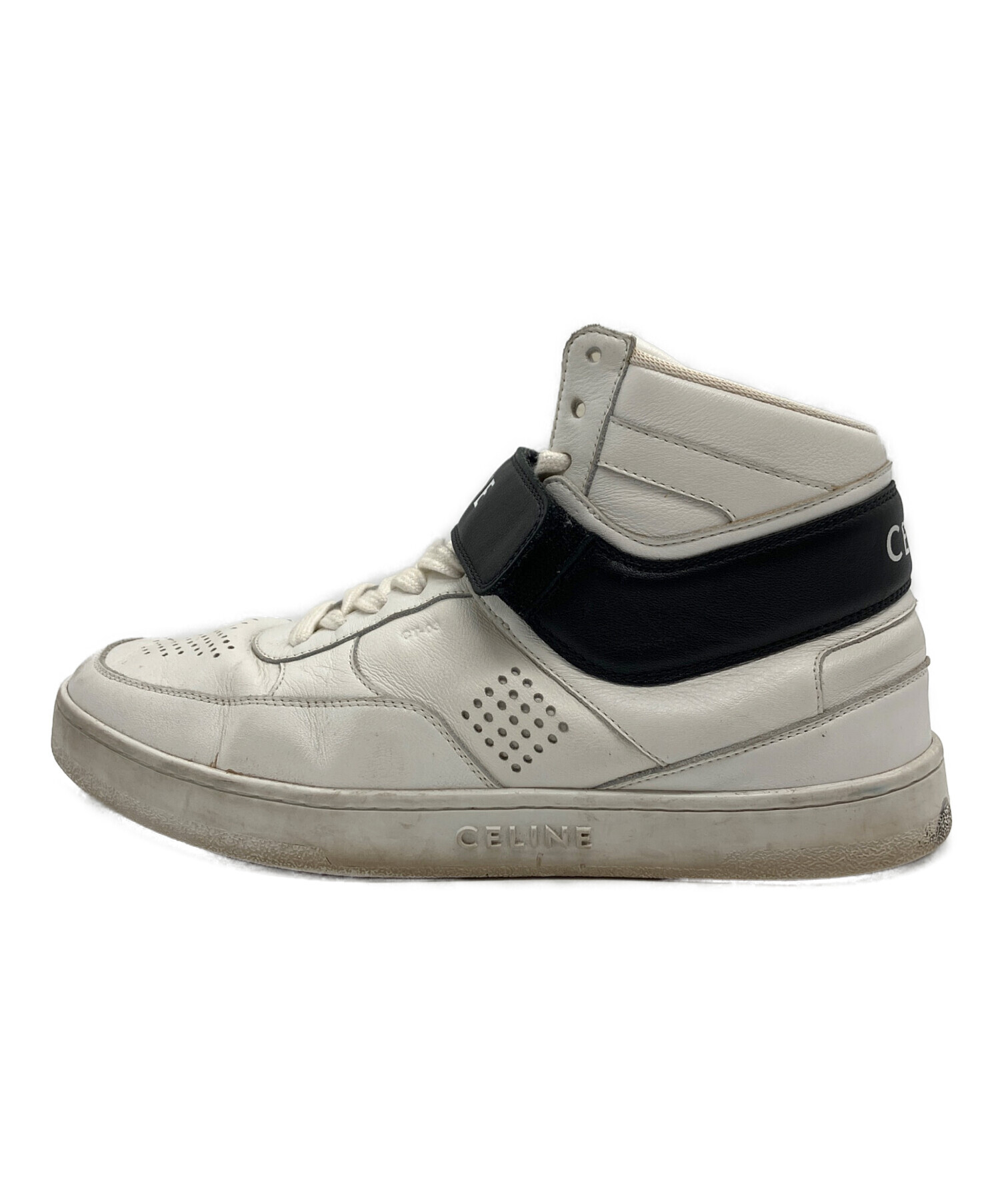 中古・古着通販】CELINE (セリーヌ) スニーカー ホワイト×ブラック 