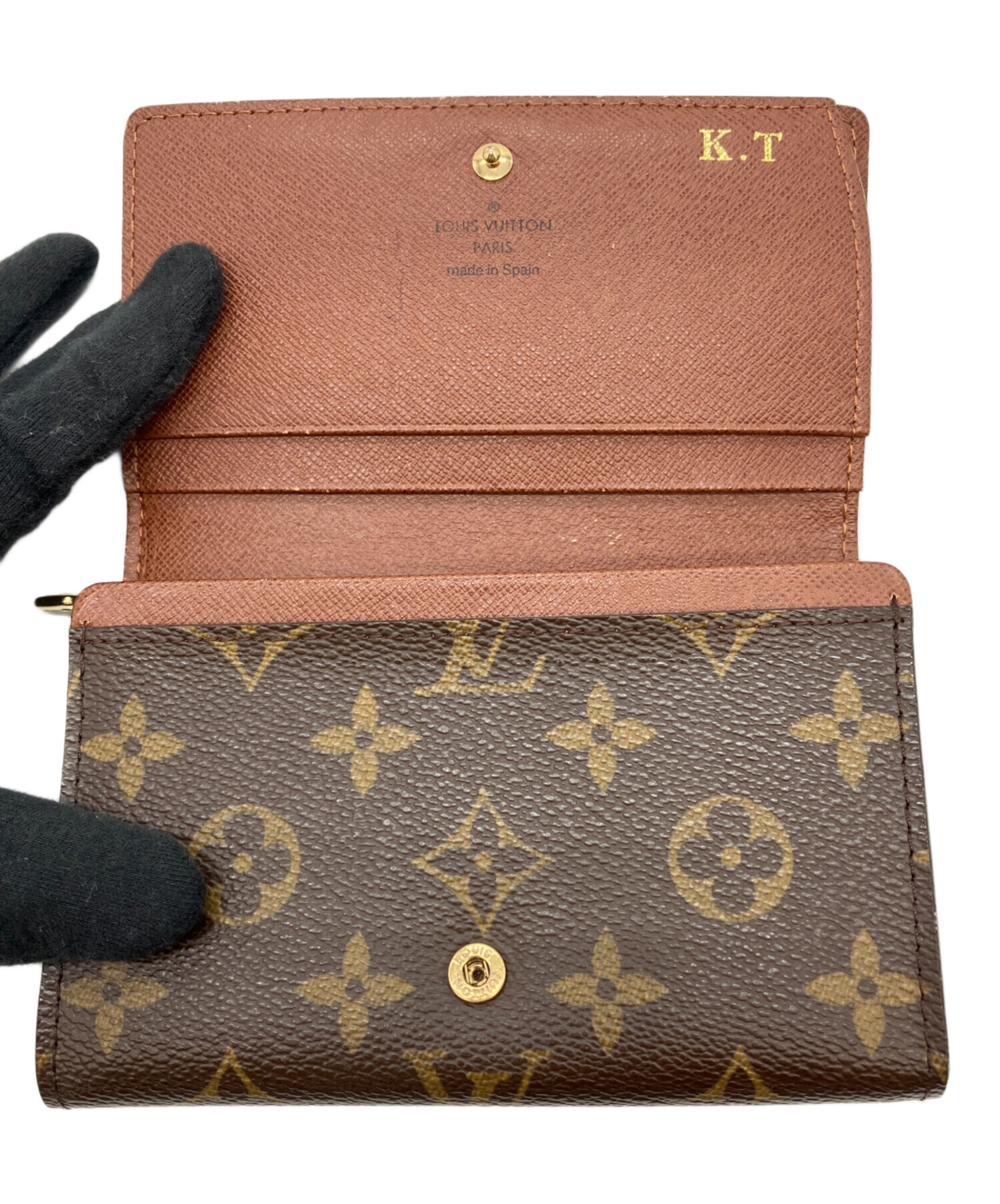 中古・古着通販】LOUIS VUITTON (ルイ ヴィトン) 2つ折り財布 ブラウン