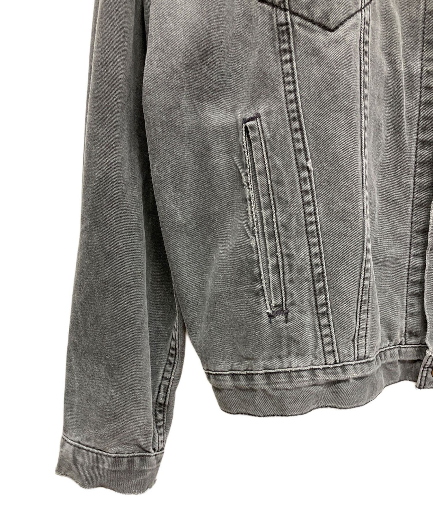 中古・古着通販】LEVI'S (リーバイス) デニムジャケット グレー サイズ
