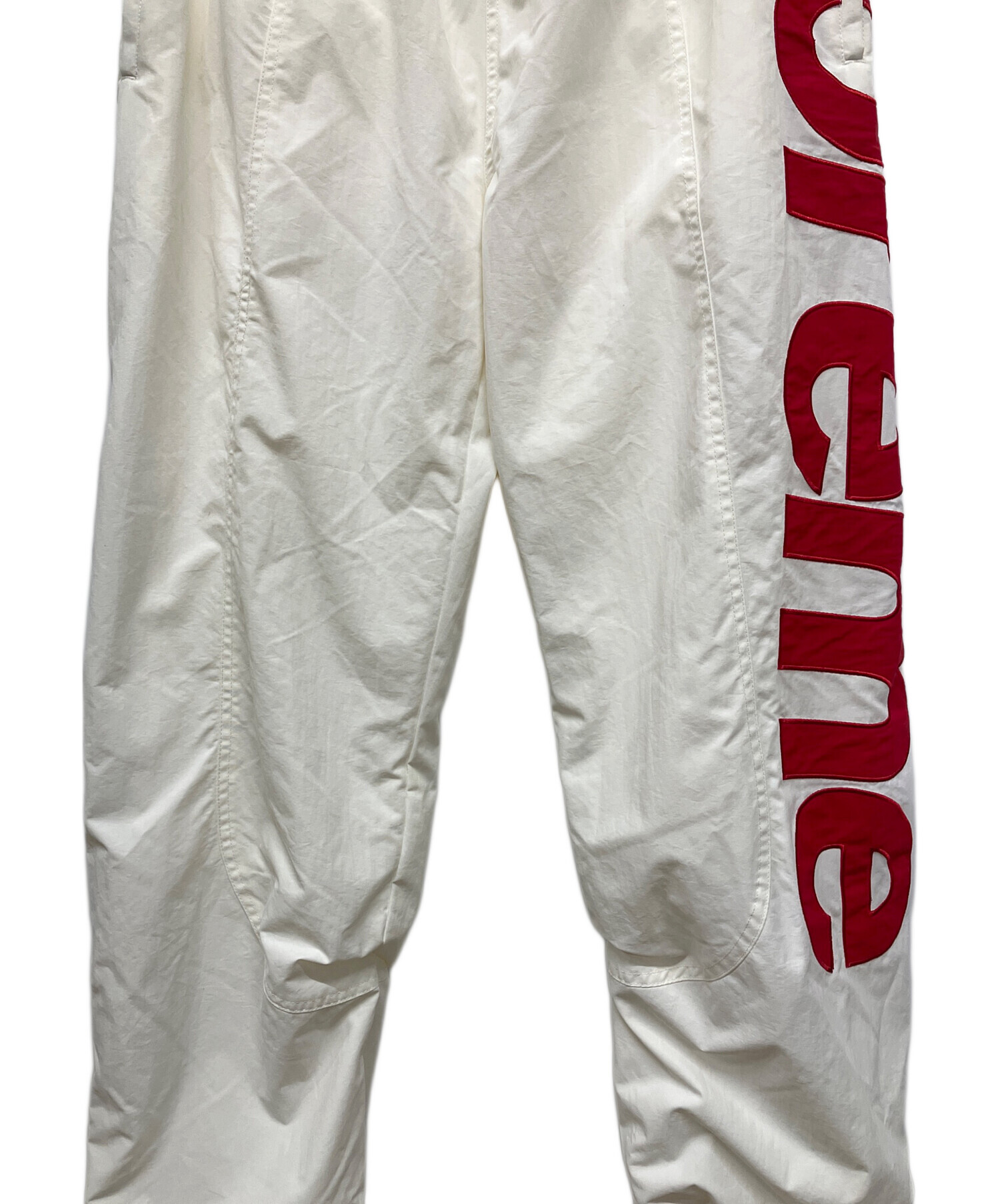 【美品】シュプリーム 21SS スペルアウト トラックパンツ ナイロン 白 L 中古・古着通販】SUPREME (シュプリーム) Spellout Track Pant
