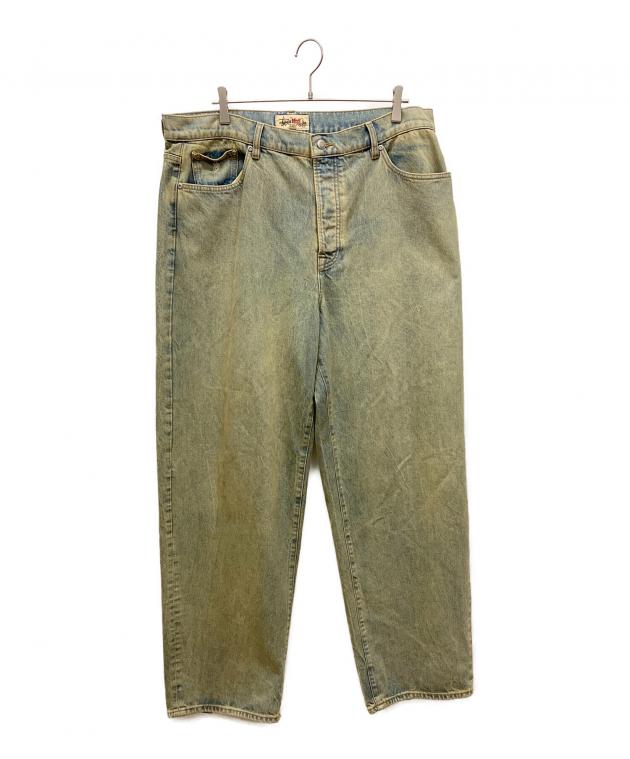 中古・古着通販】stussy (ステューシー) ワイドデニムパンツ ブルー 