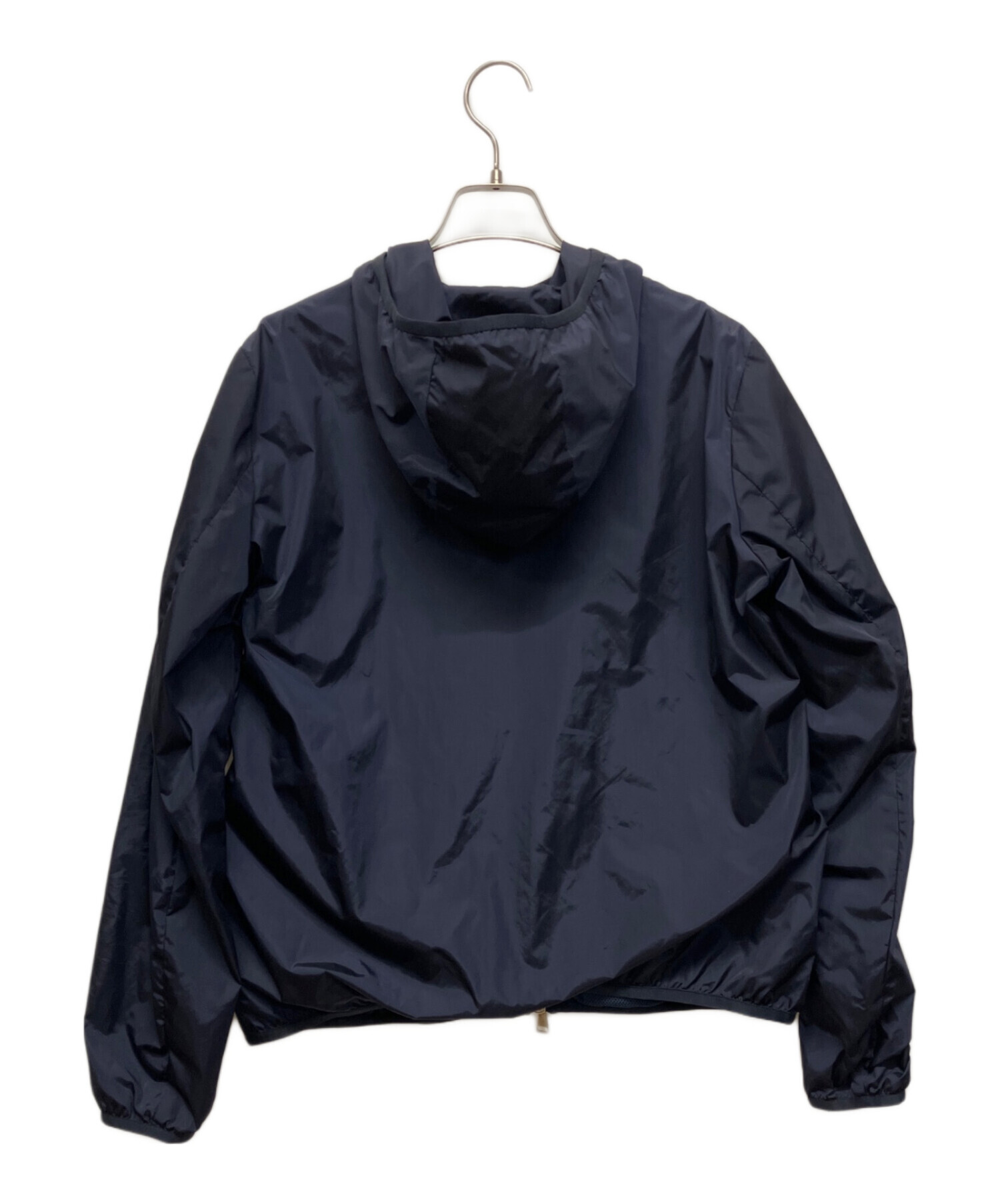 【古着】Moncler logo lightweight jacket サイズ2 中古・古着通販】MONCLER (モンクレール) ナイロンジャケット ネイビー